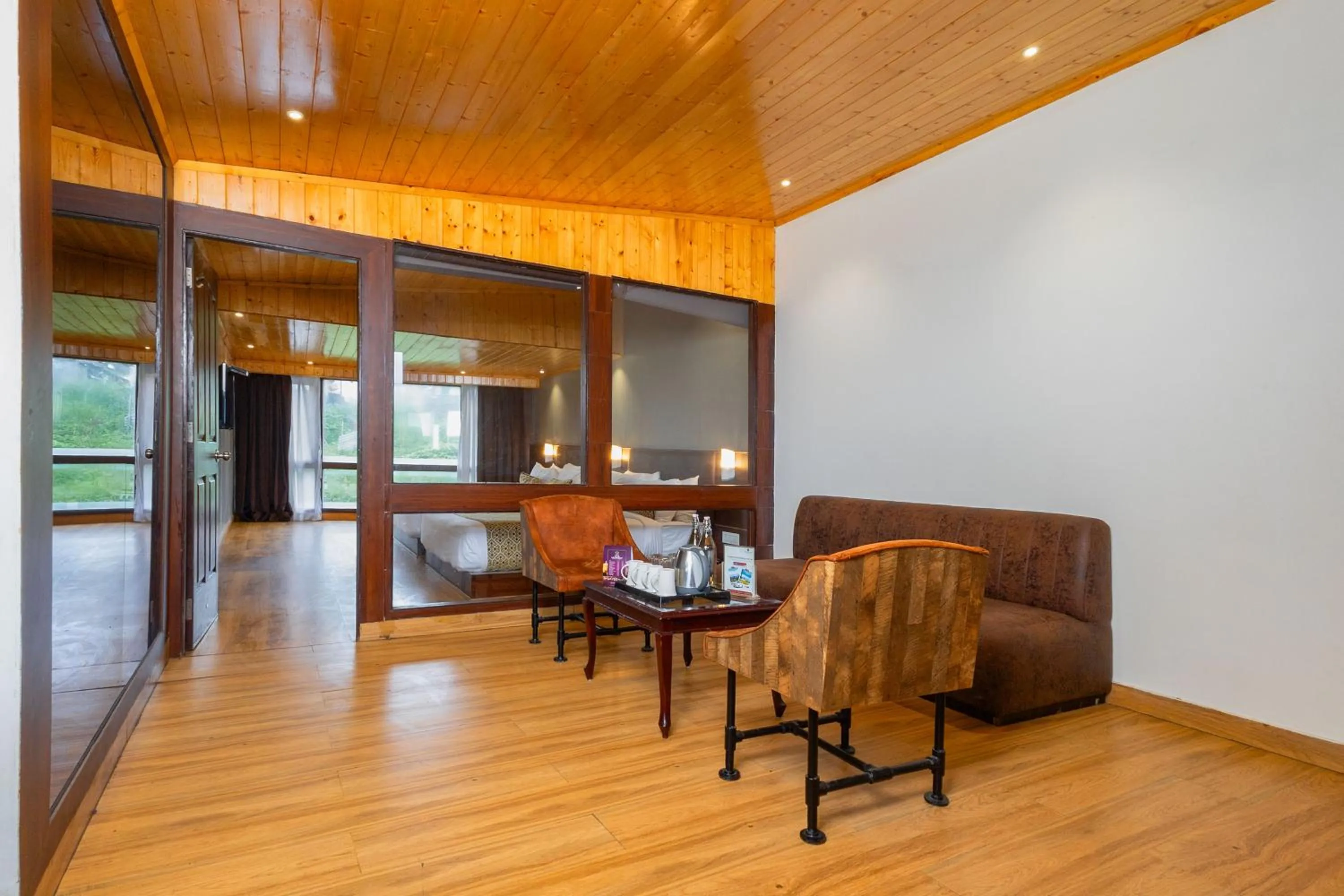 Seating area in Sumitel Vista 800m from Mall Road