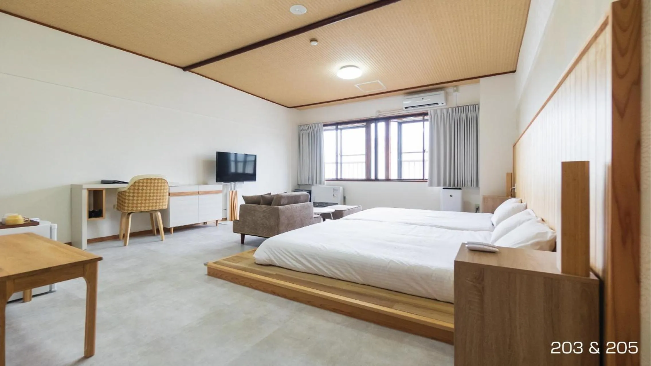 Bed in VOYAN Resort Fujiyamanakako Gekkoso