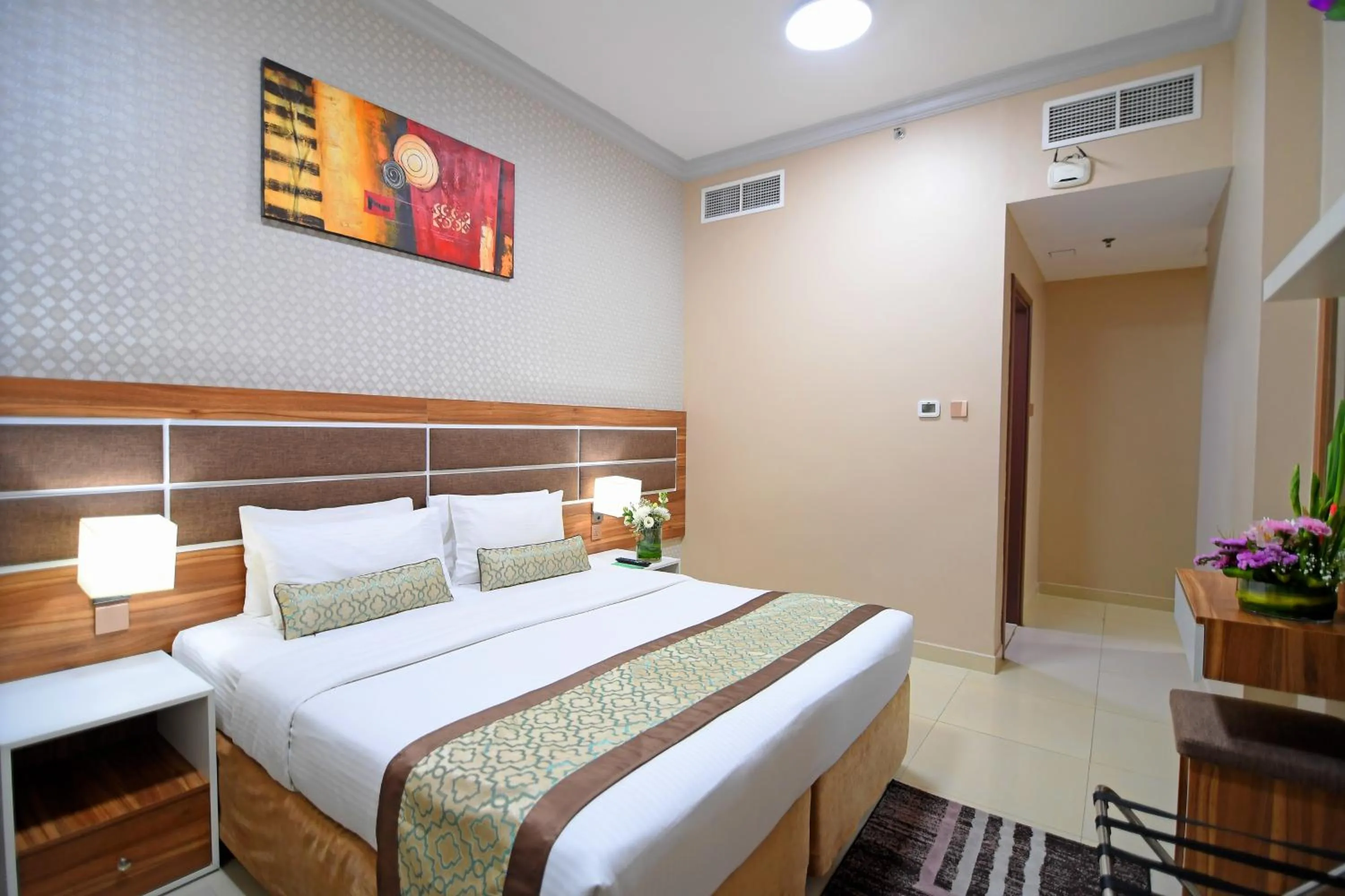 Bedroom, Bed in Emirates Stars Hotel Apartments Dubai