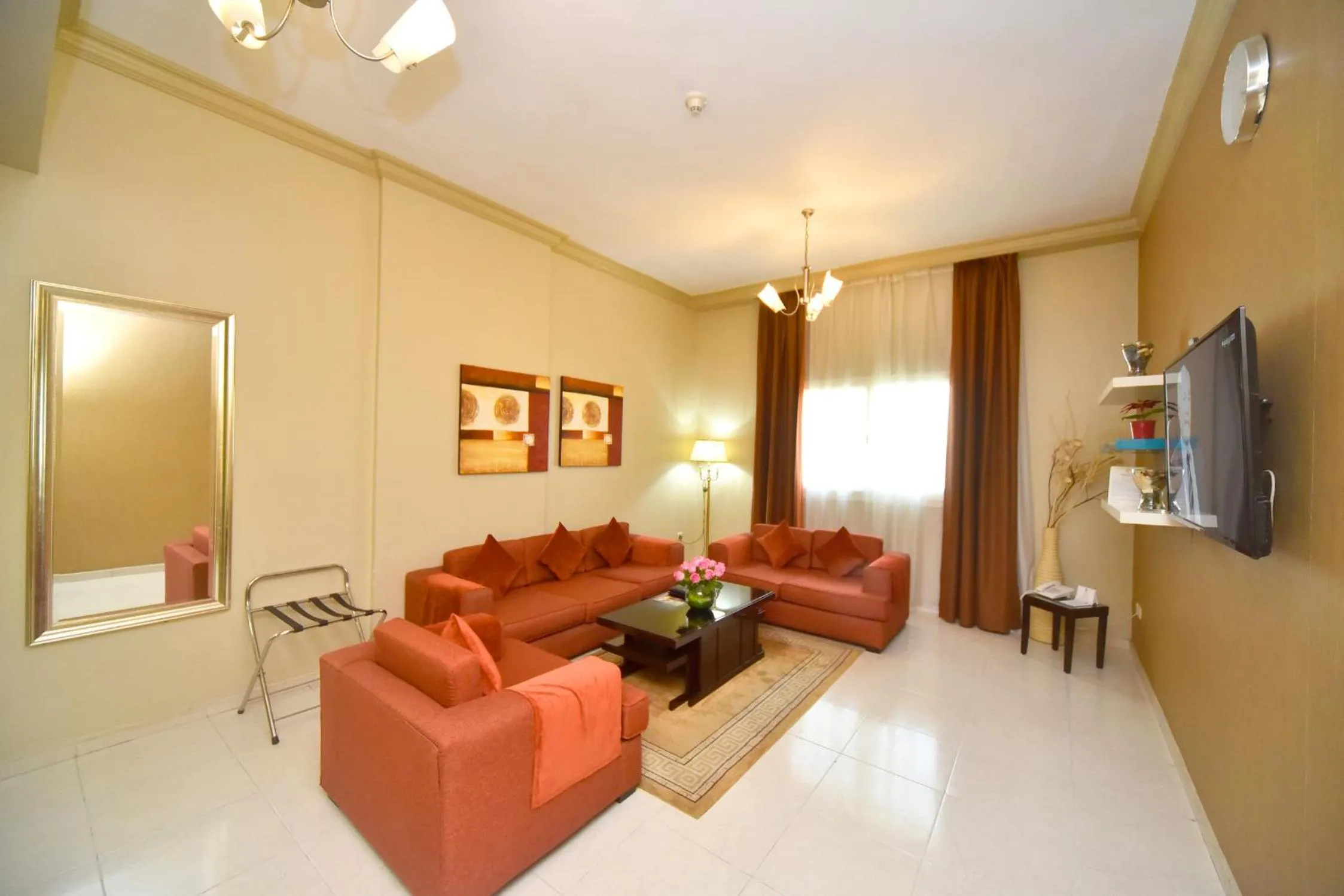 Living room in Emirates Stars Hotel Apartments Dubai
