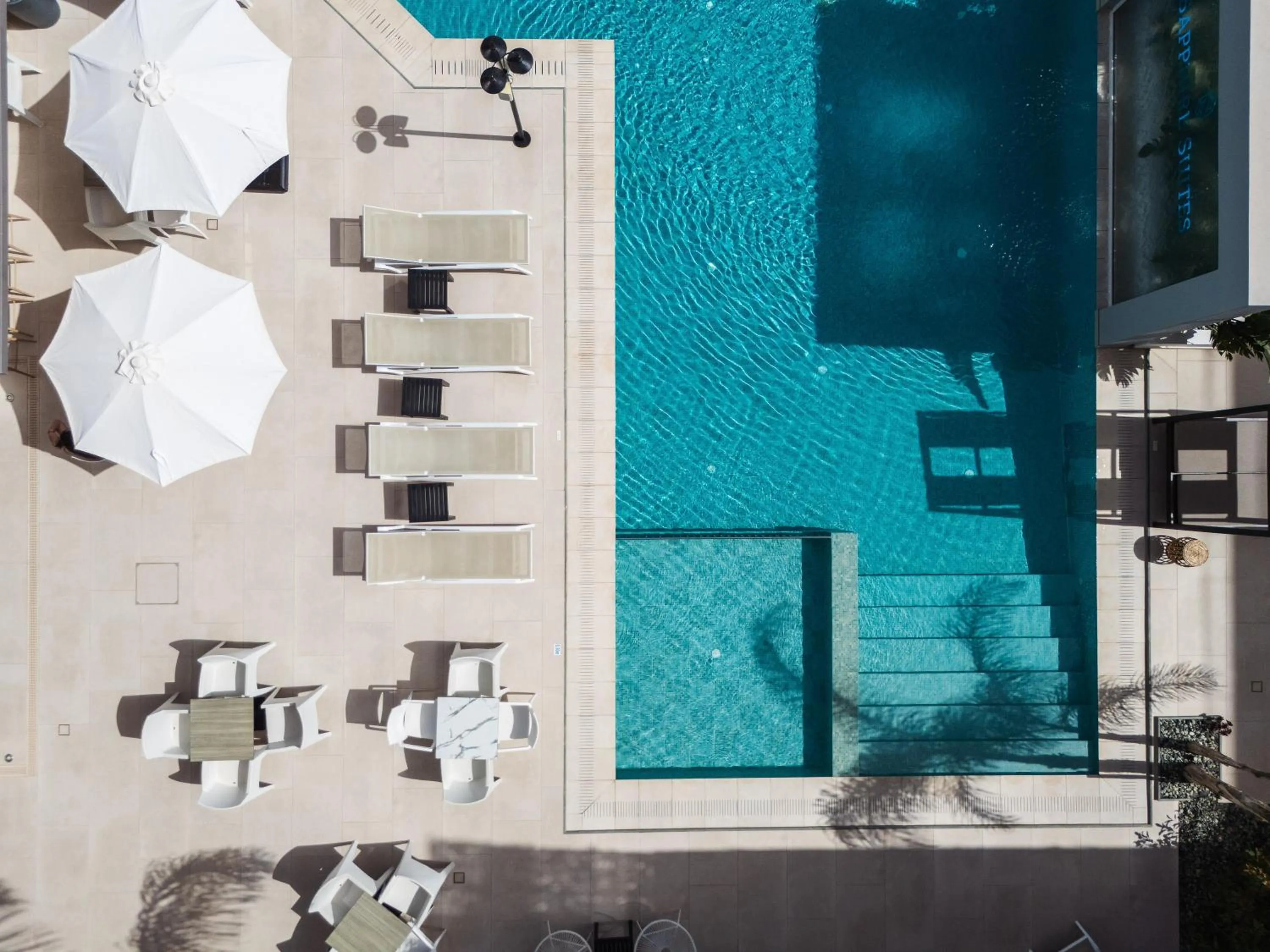 Swimming pool in Sapphire Blue Suites
