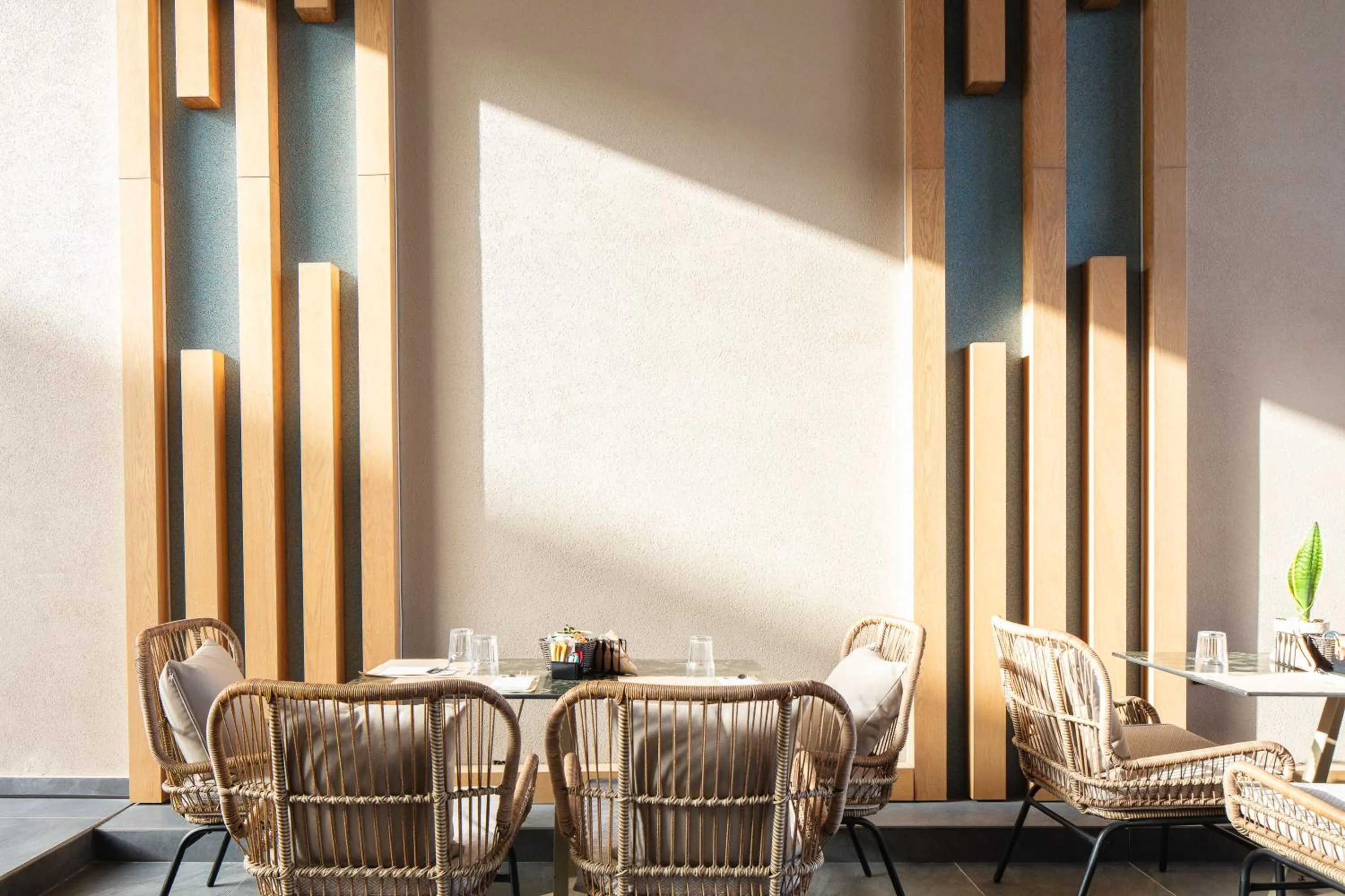 Seating area in Sapphire Horizon Suites