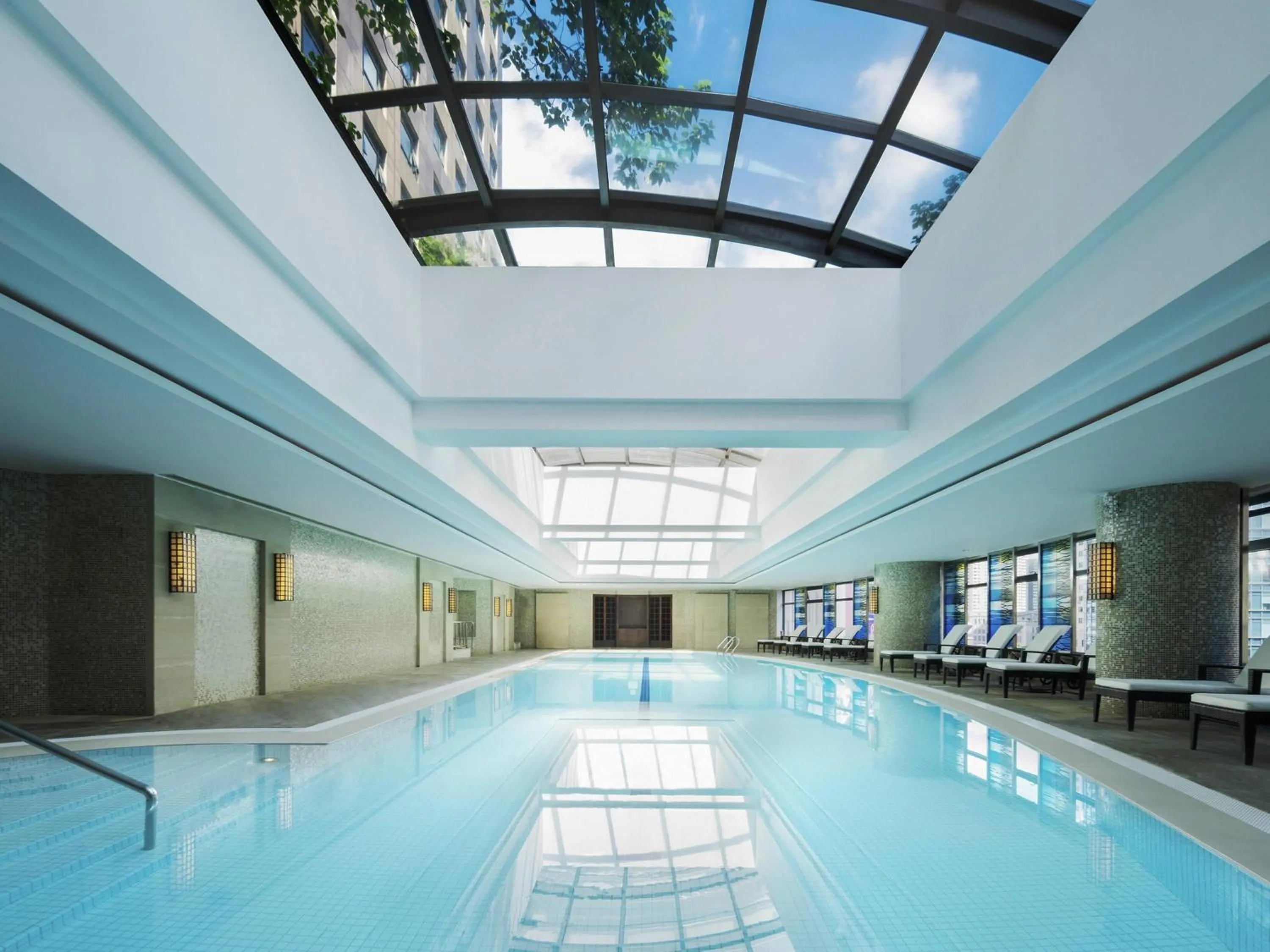 Pool view in Swissôtel Grand Shanghai