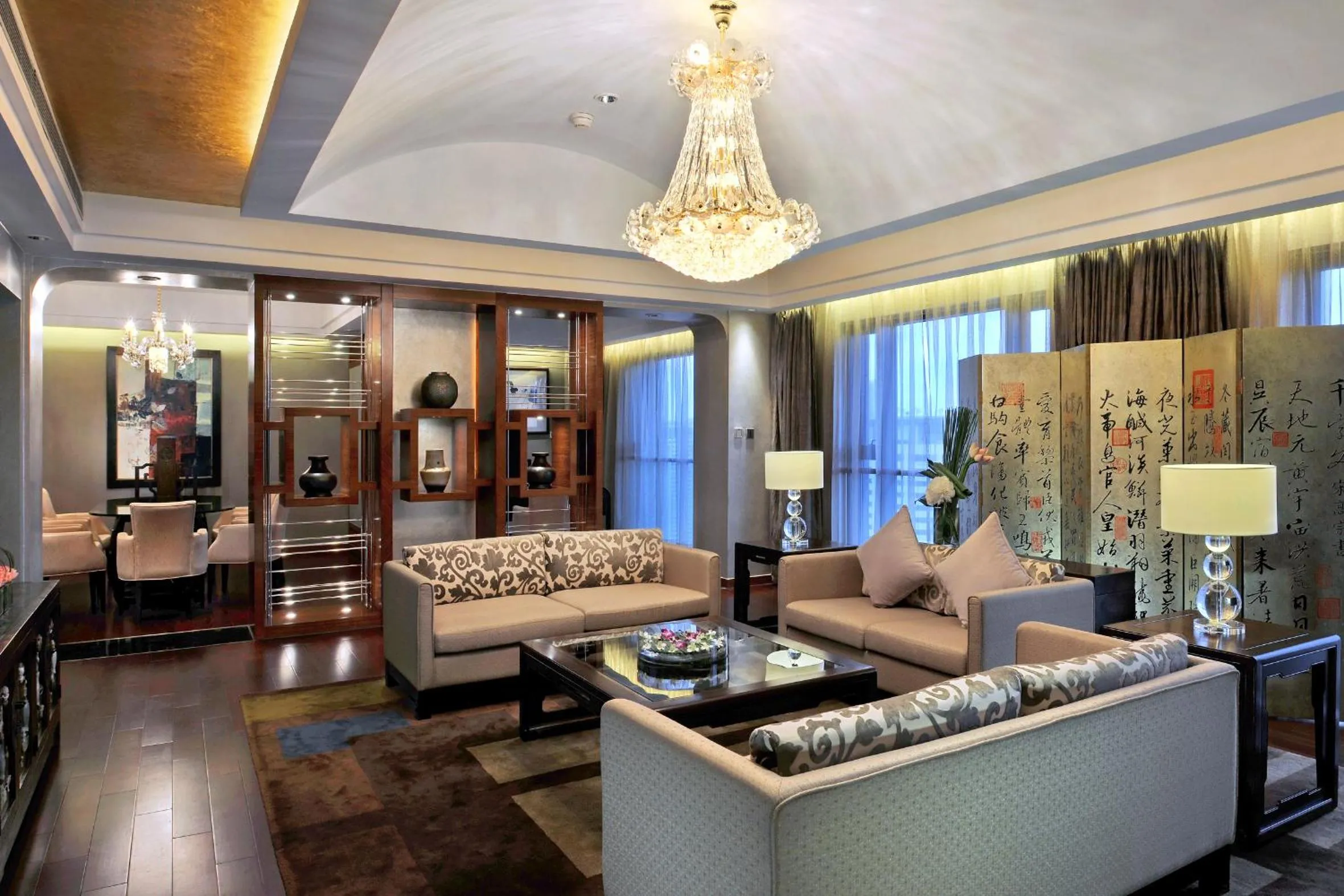 Seating area in Swissôtel Grand Shanghai