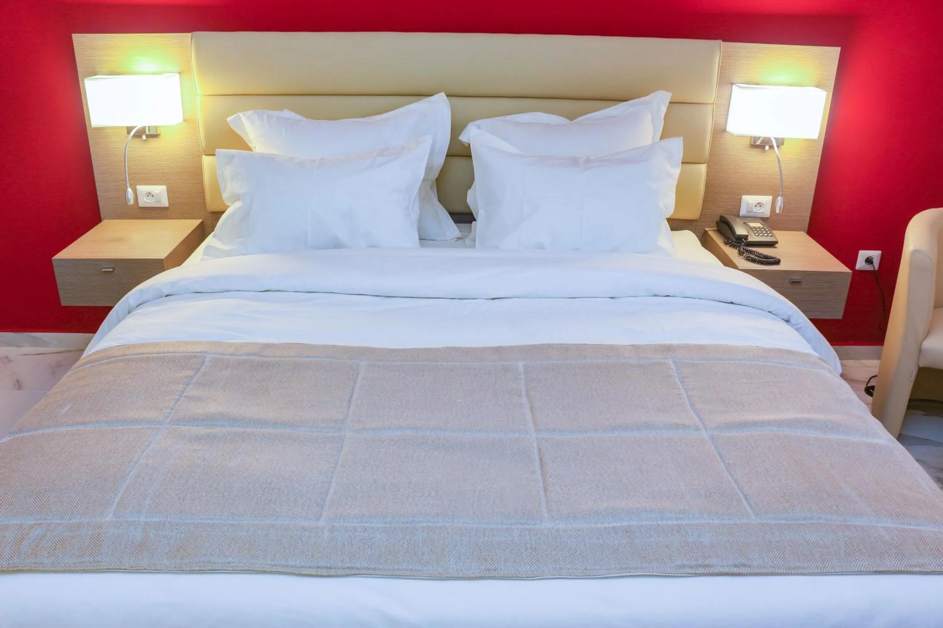 View (from property/room), Bed in MERINA HOTEL