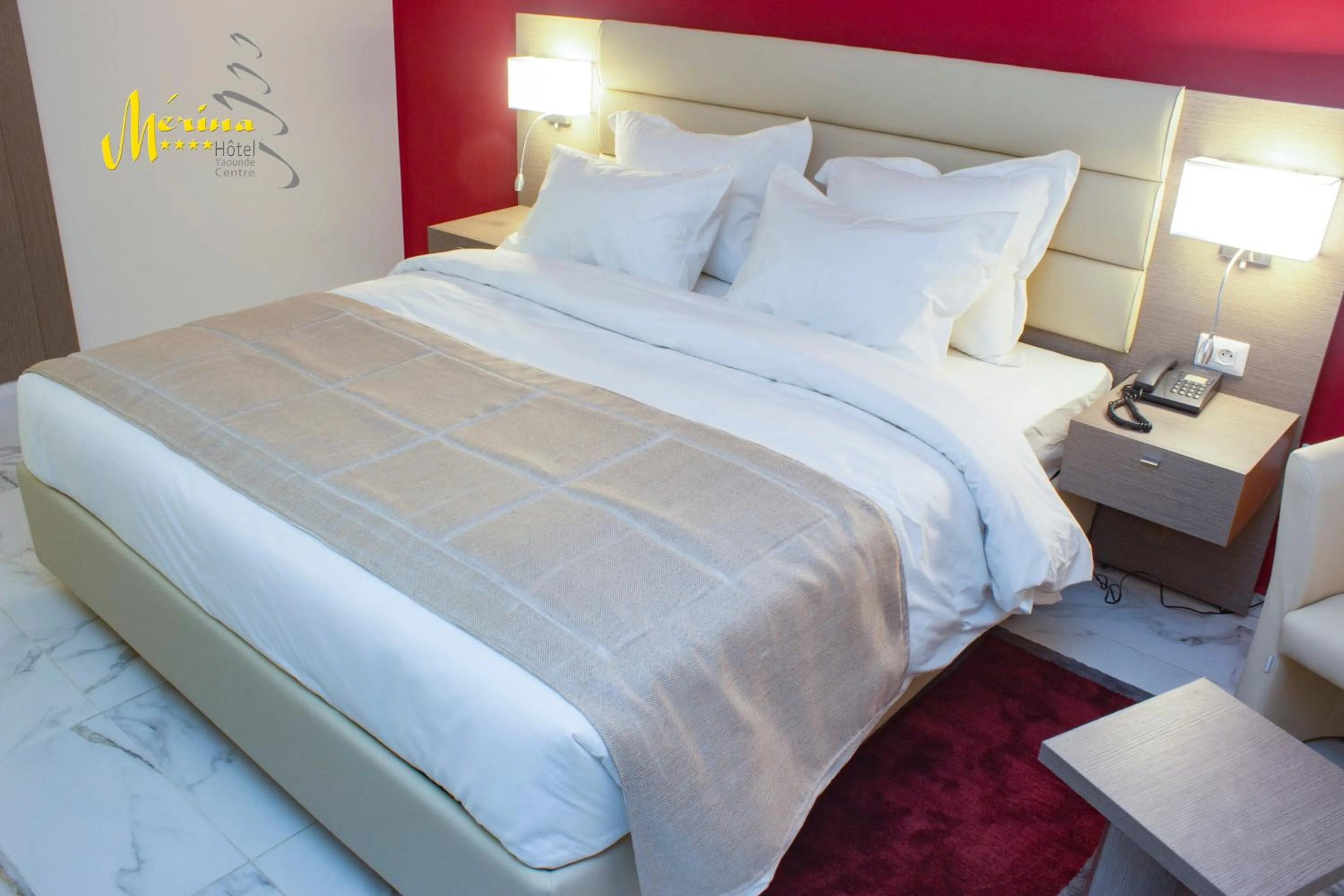 View (from property/room), Bed in MERINA HOTEL