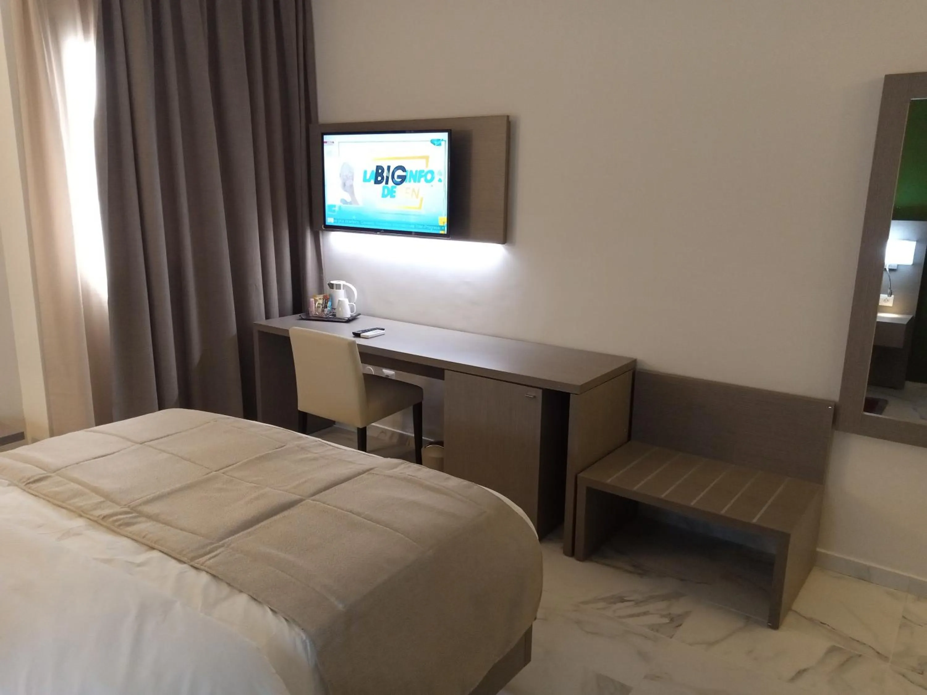 View (from property/room), Bed in MERINA HOTEL