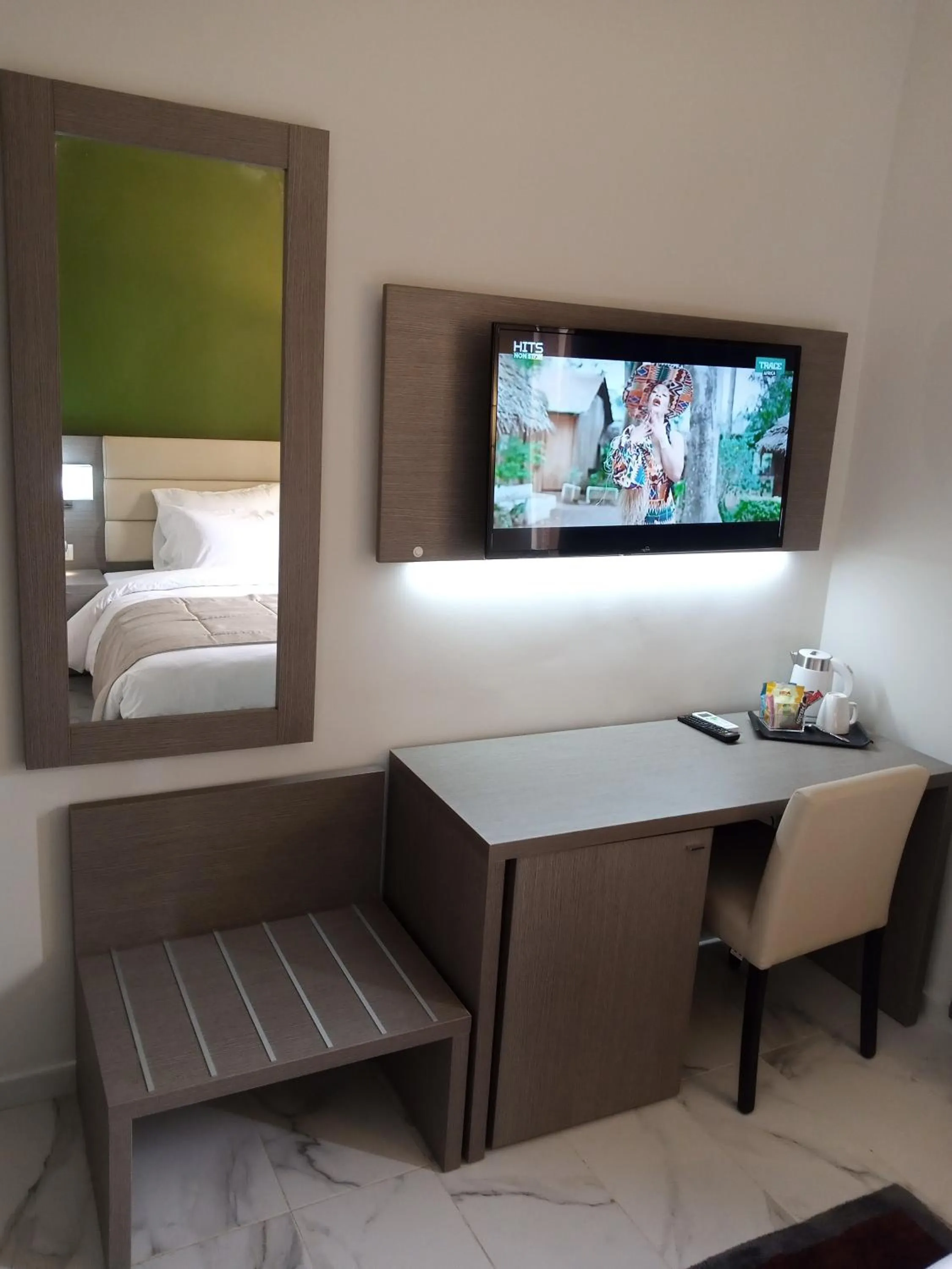 View (from property/room), Bed in MERINA HOTEL