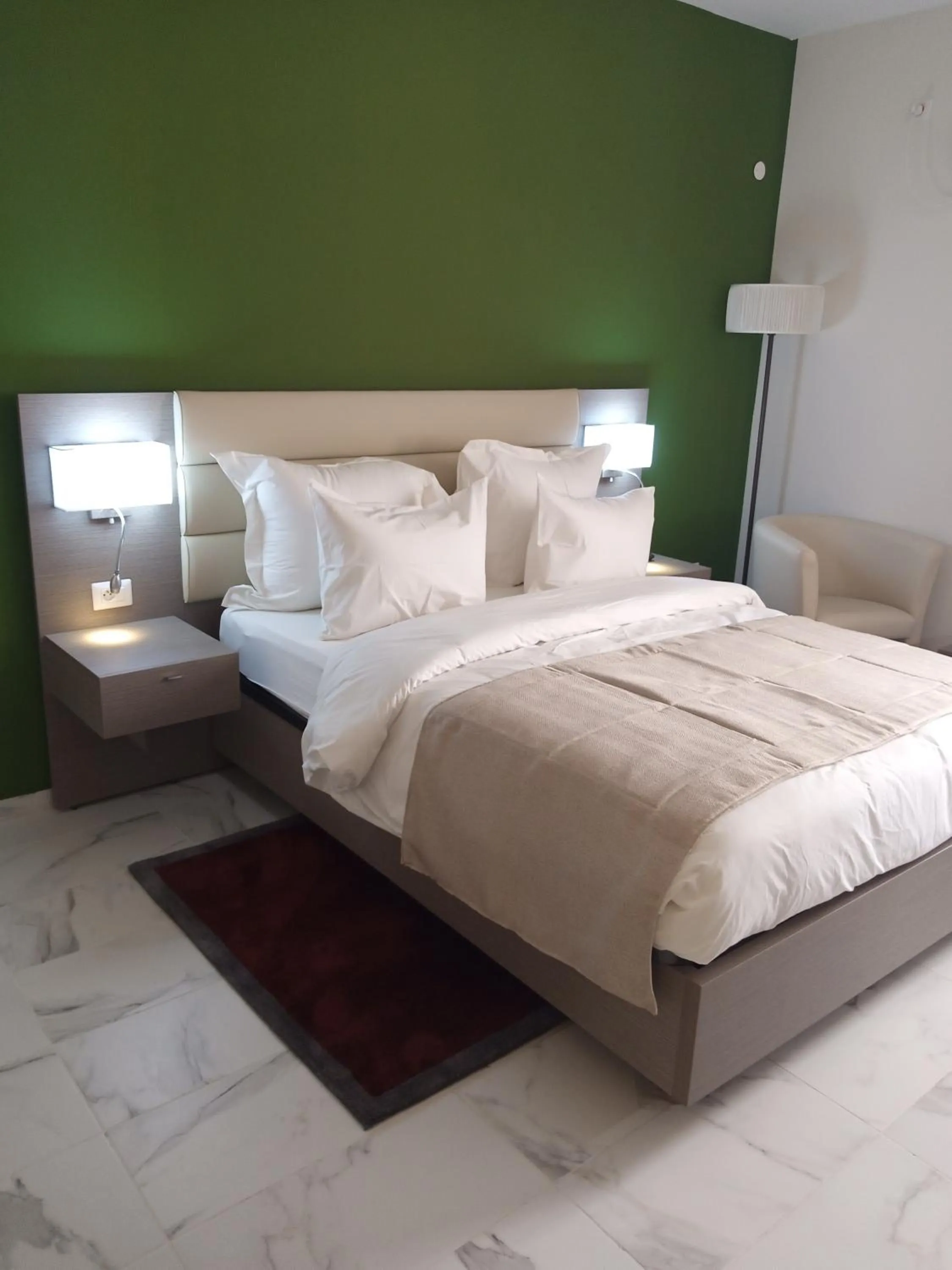 View (from property/room), Bed in MERINA HOTEL