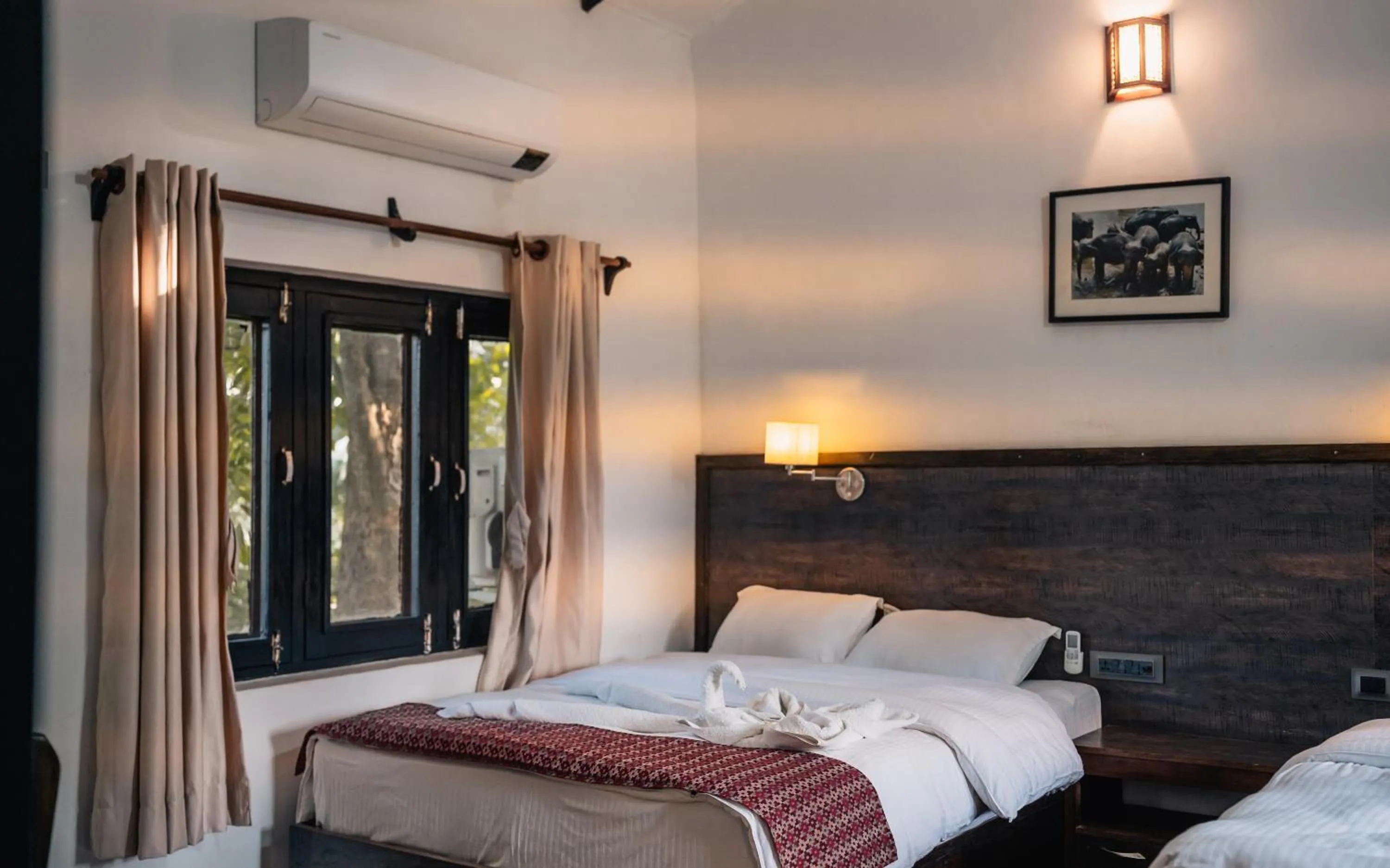 Bedroom, Bed in Bardia Forest Resort