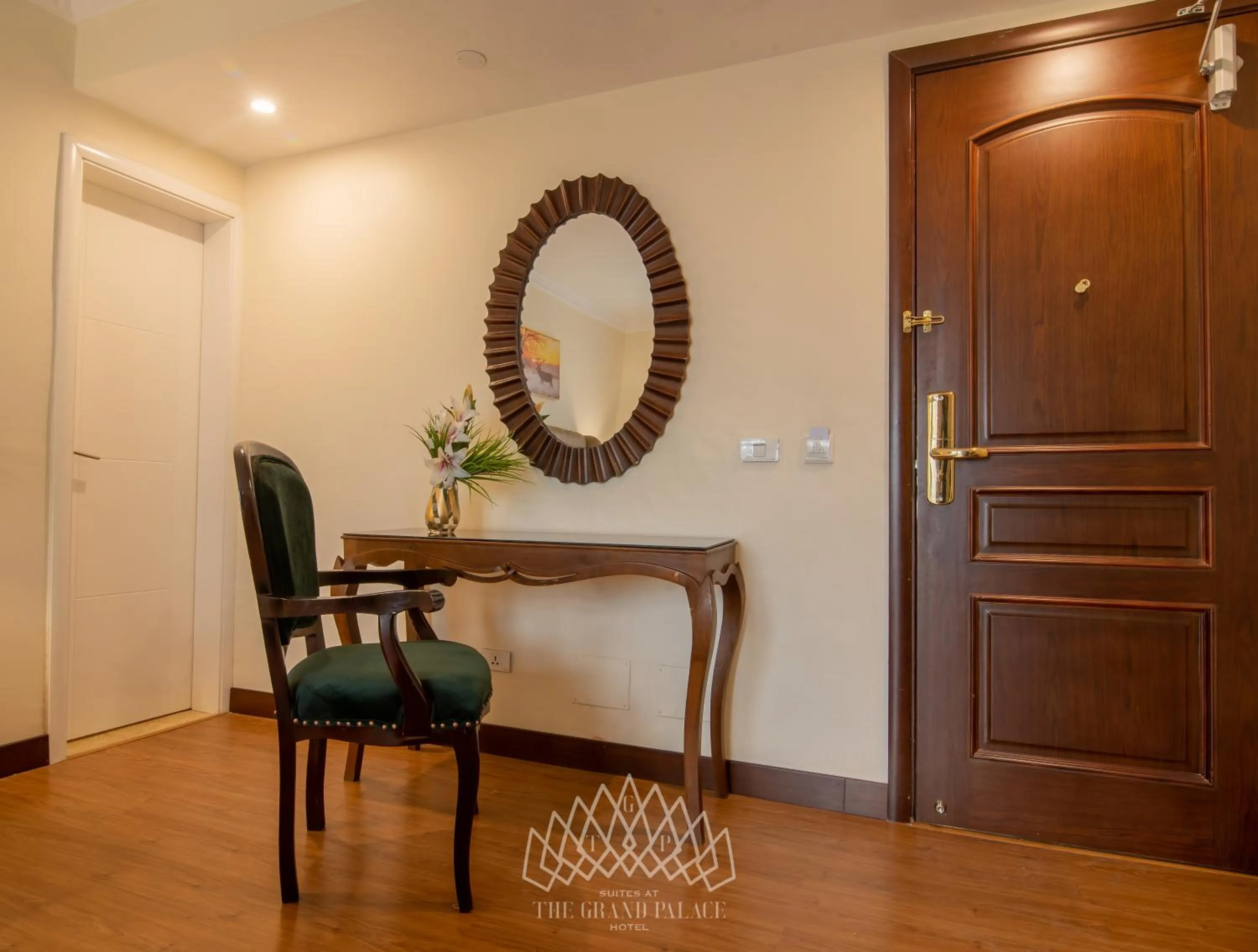 Seating area in The Grand Palace Hotel