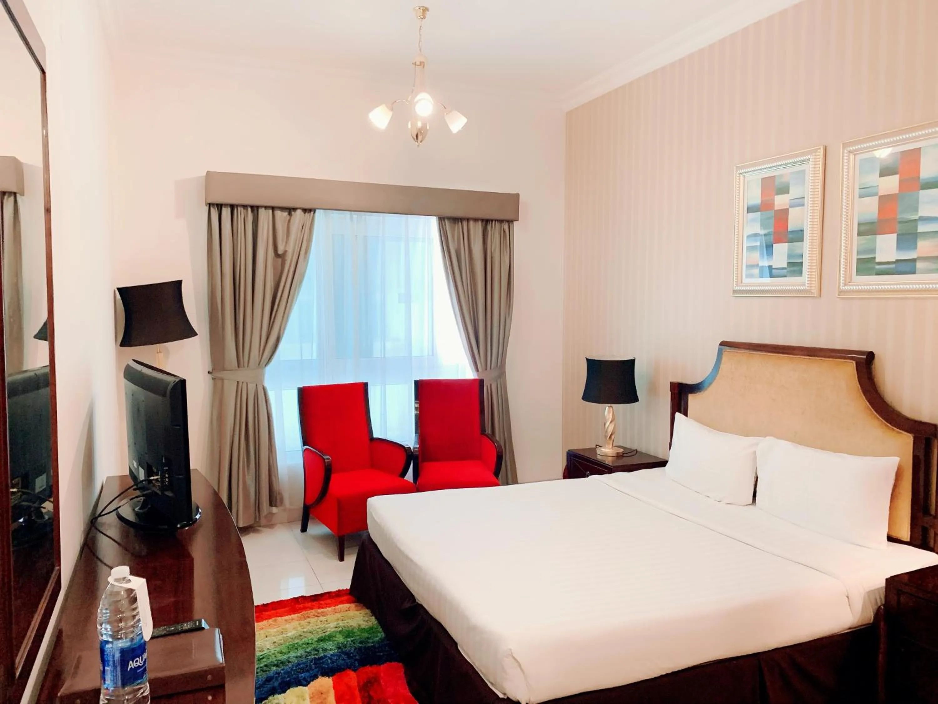 Bed in Al Manar Hotel Apartments