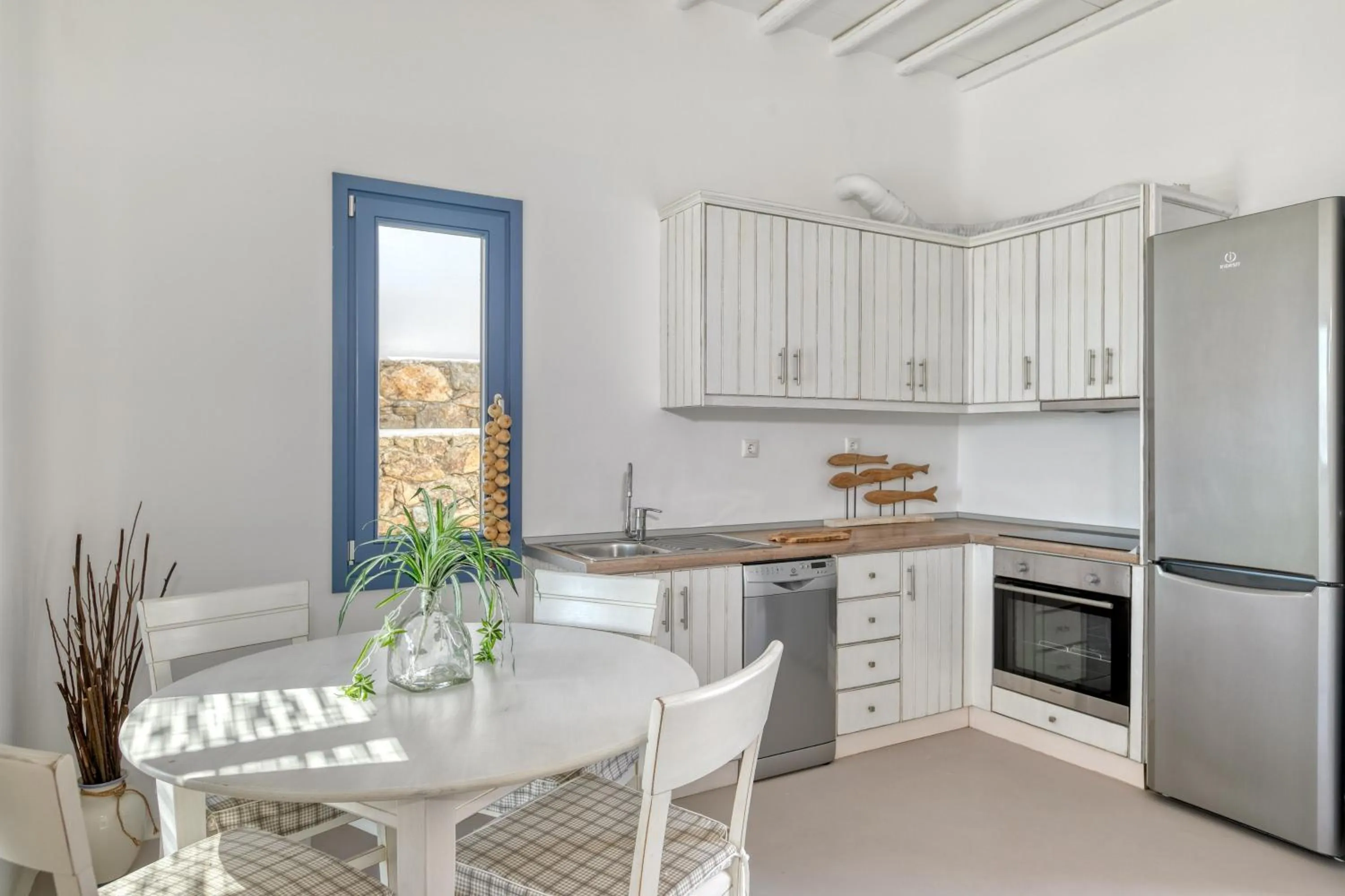 kitchen in Mykonos Panormos Villas