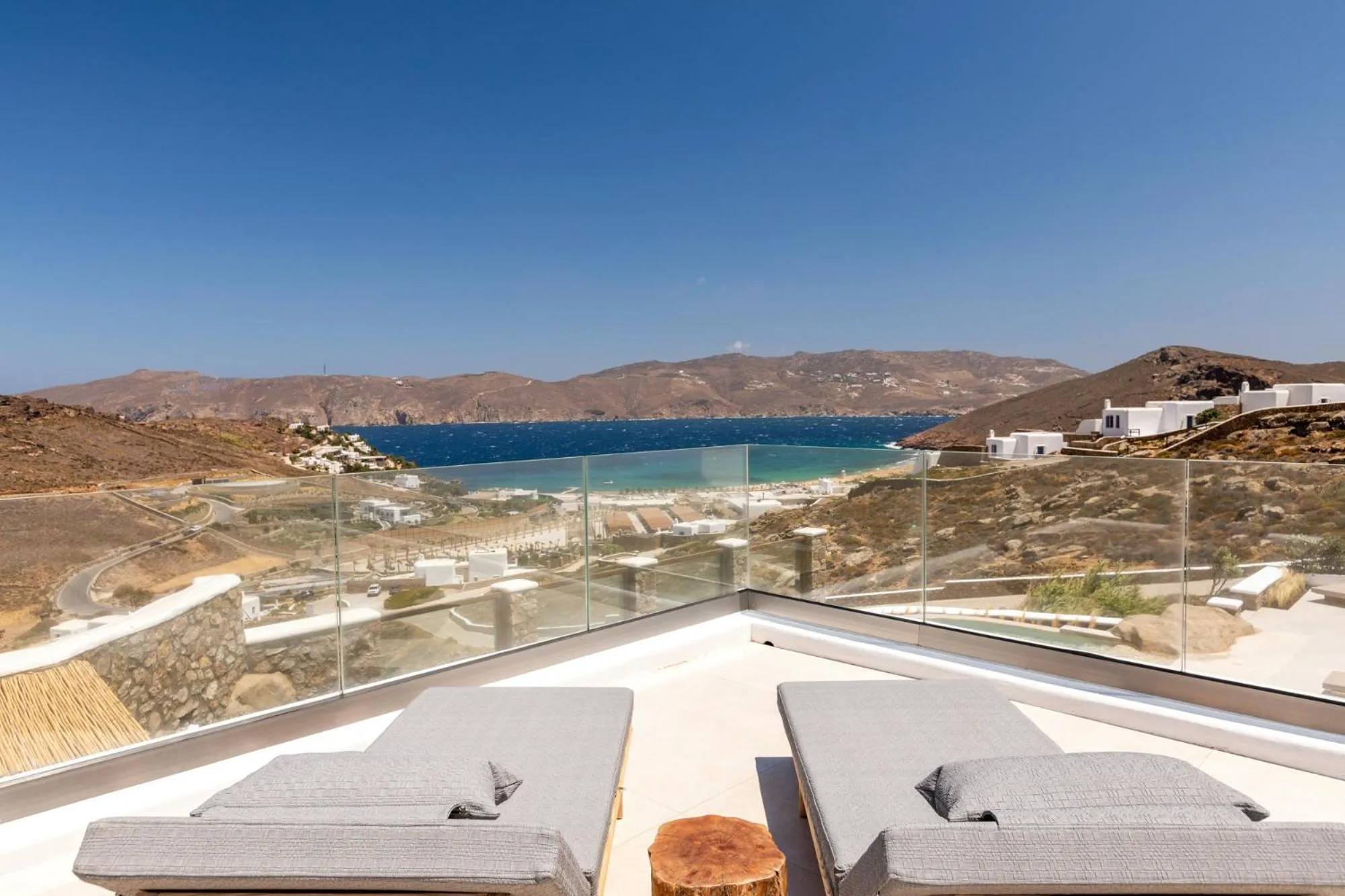 Sea view in Mykonos Panormos Villas