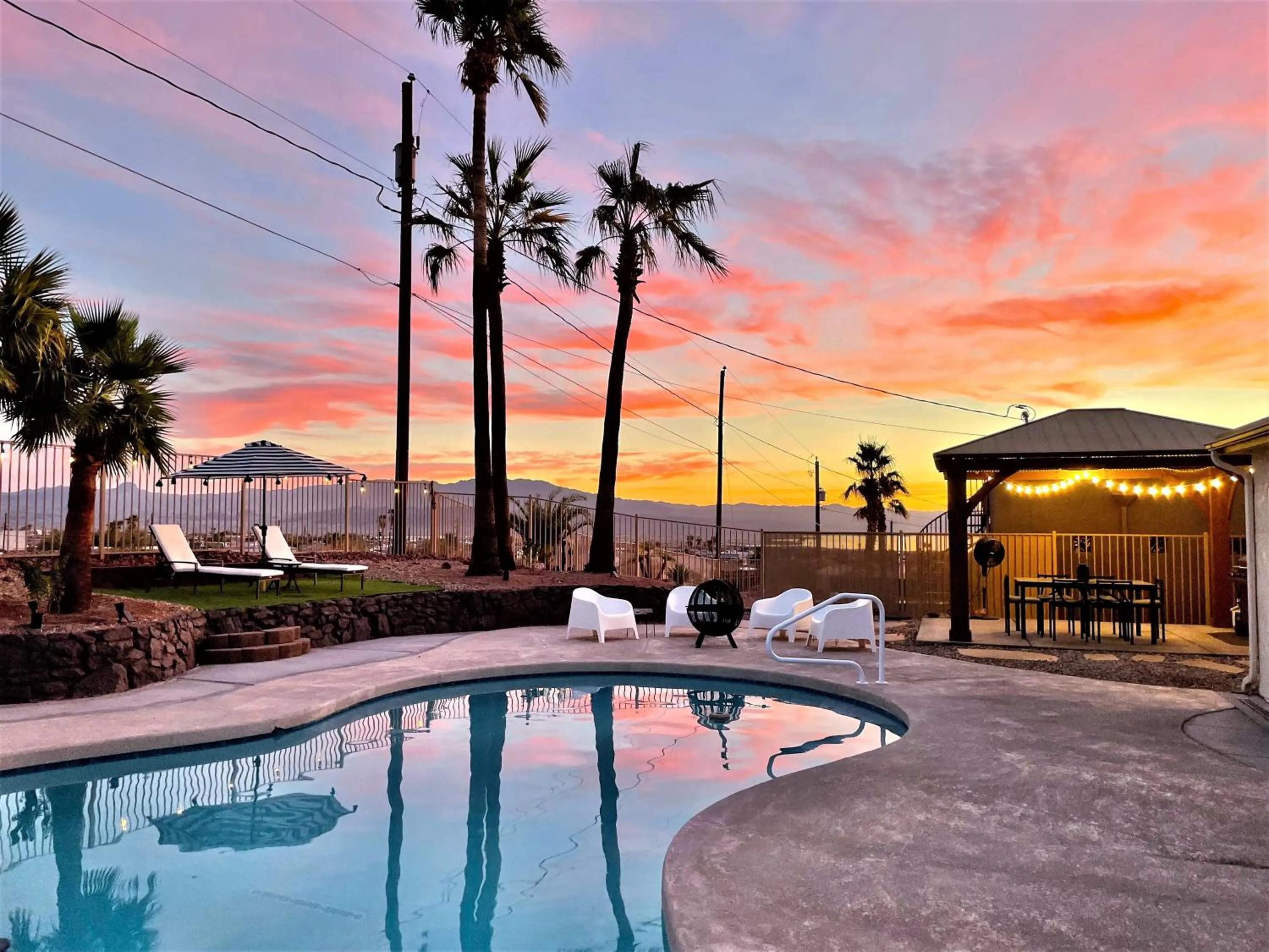Trendy Desert Getaway Pool, Spa, Game Room