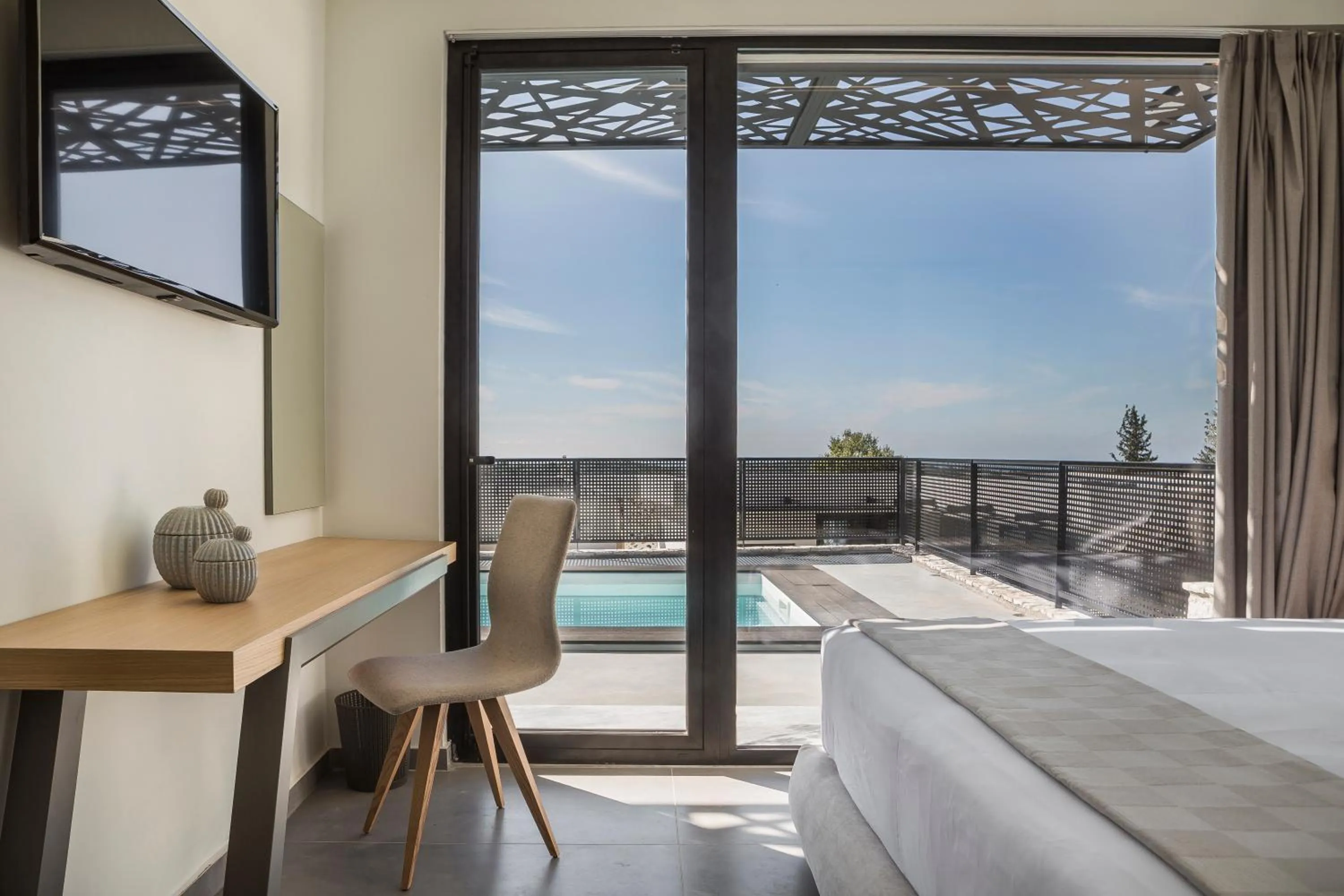 View (from property/room), Bed in Erolidae Villas