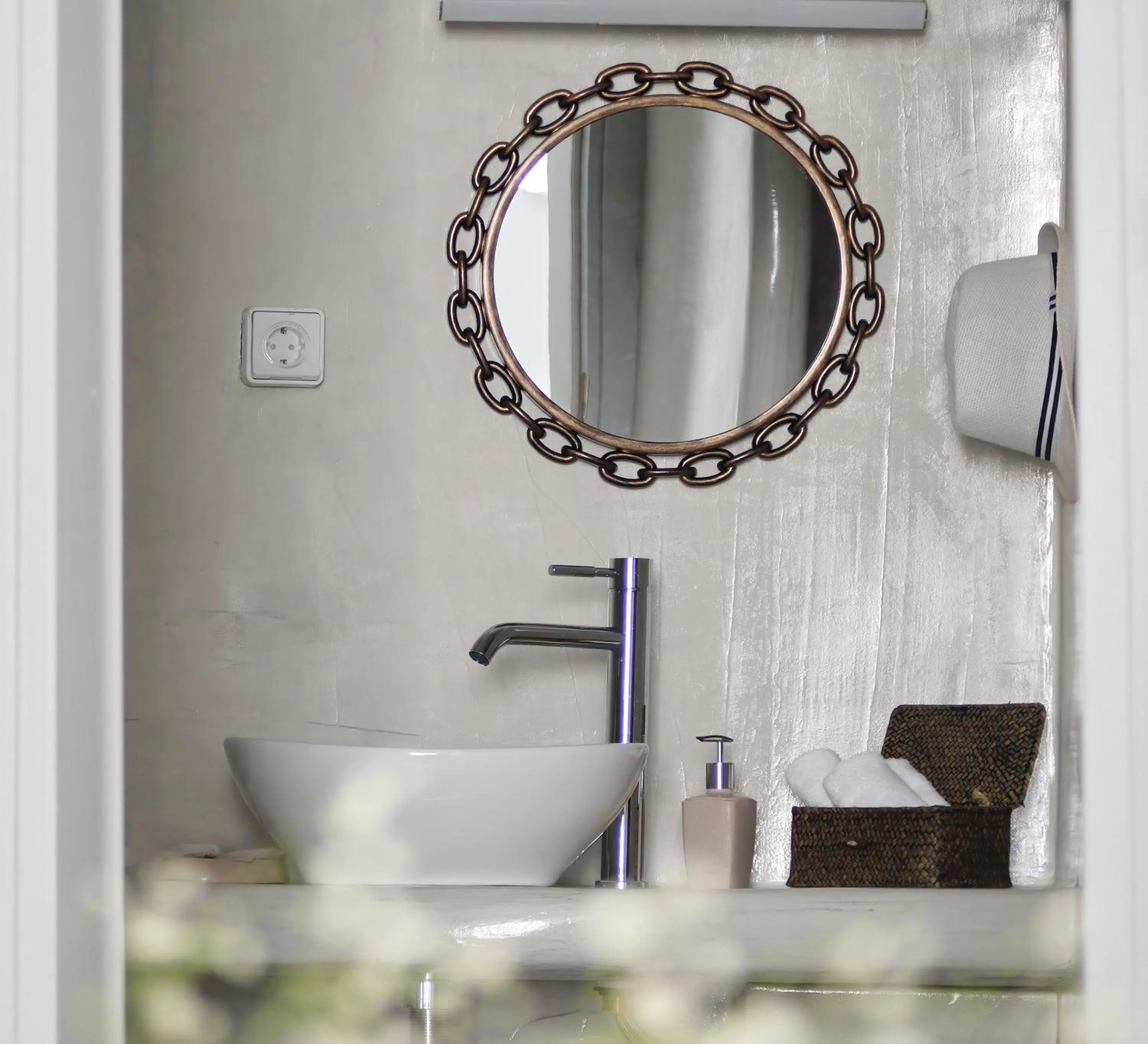 Toilet in Golden Stone Santorini Suites