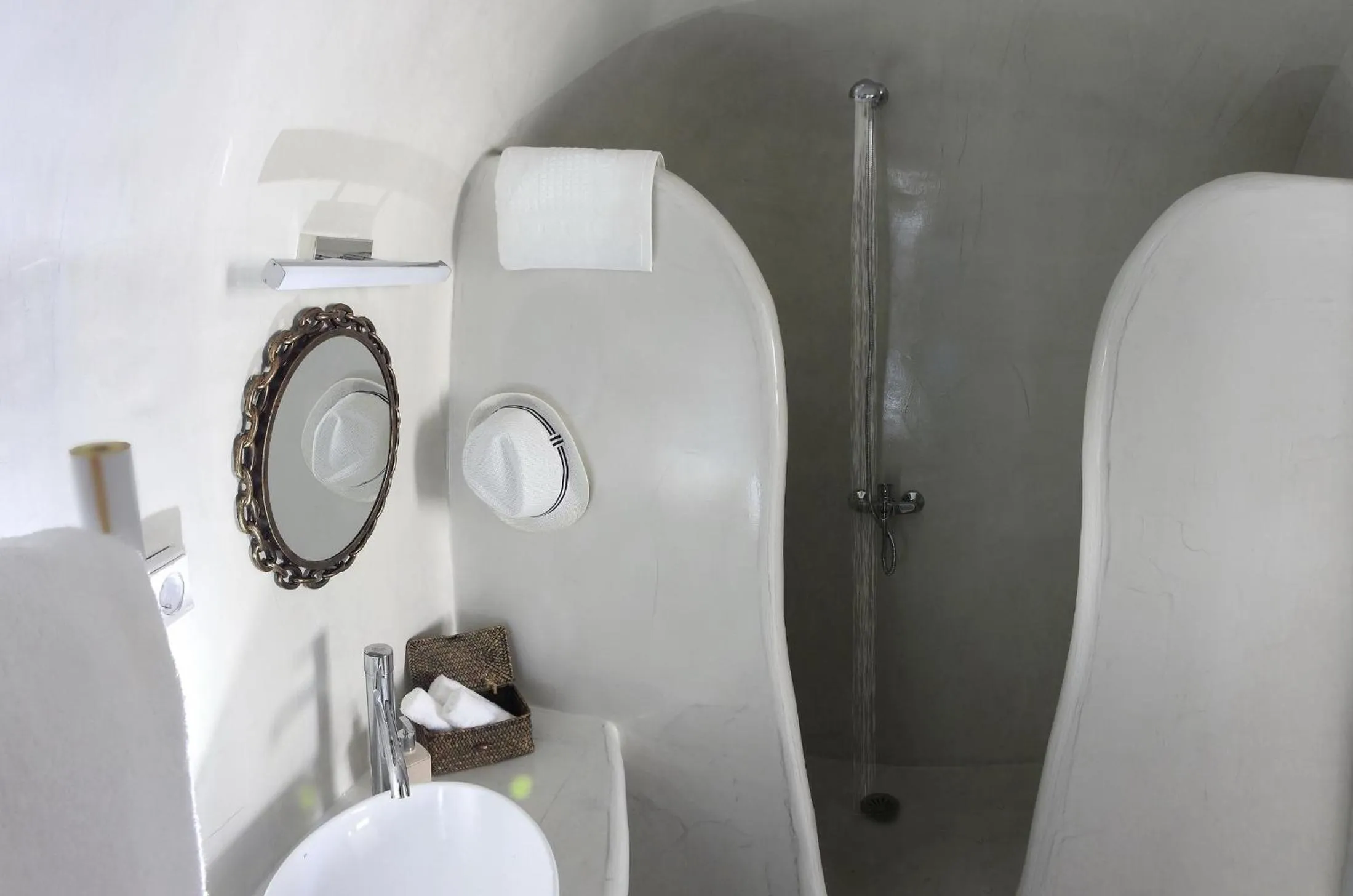 Shower in Golden Stone Santorini Suites