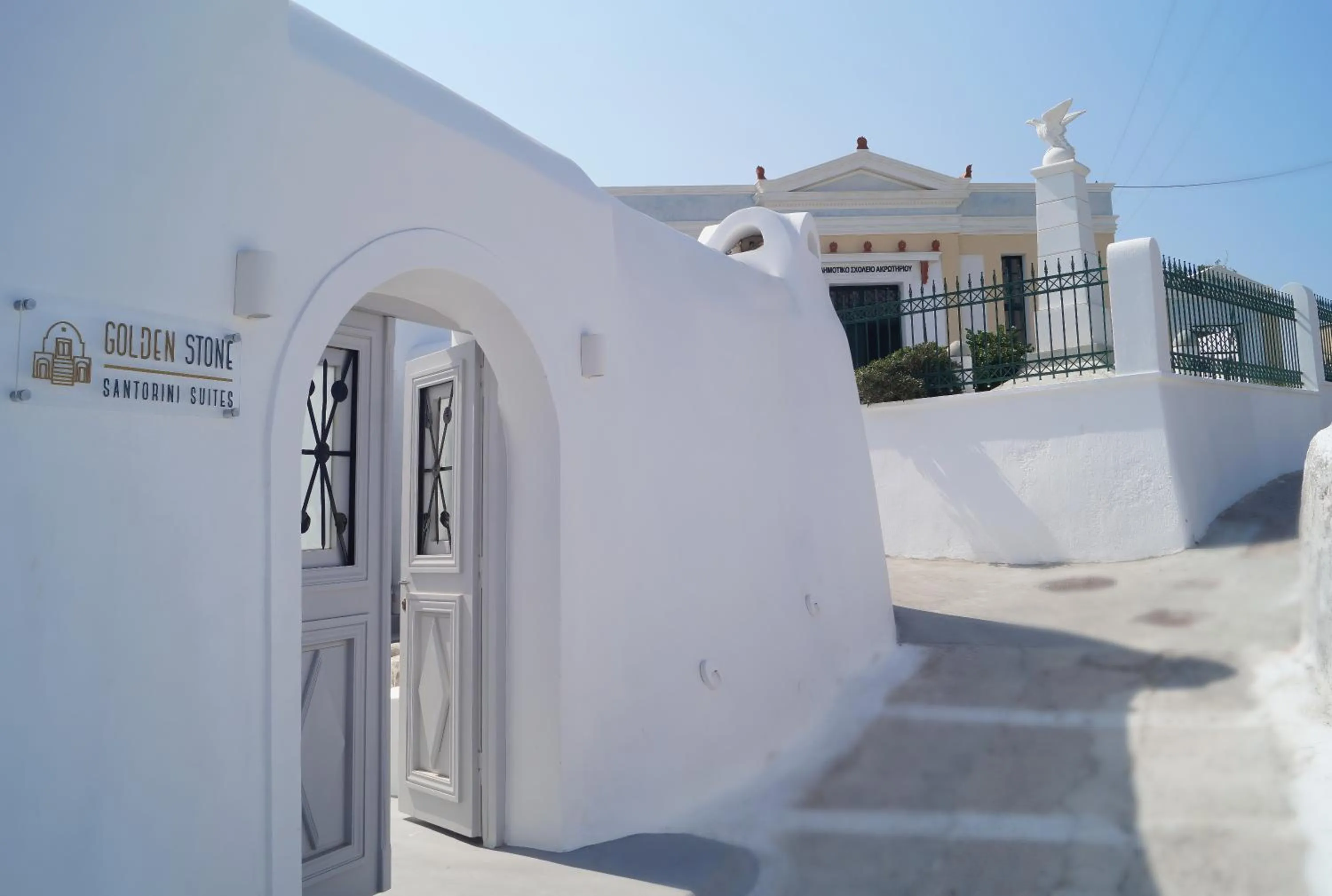 Property building in Golden Stone Santorini Suites