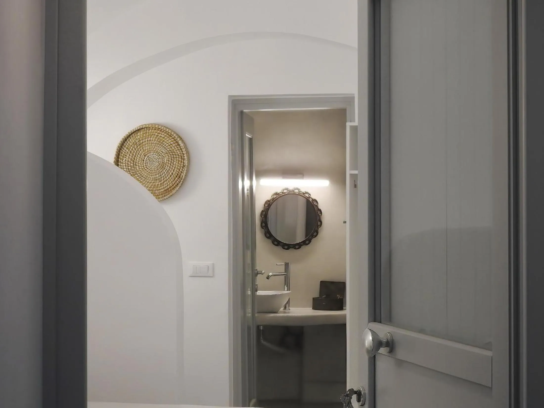 Bathroom in Golden Stone Santorini Suites