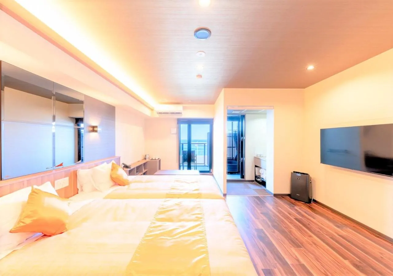 Bed in LiVEMAX RESORT Atami OCEAN