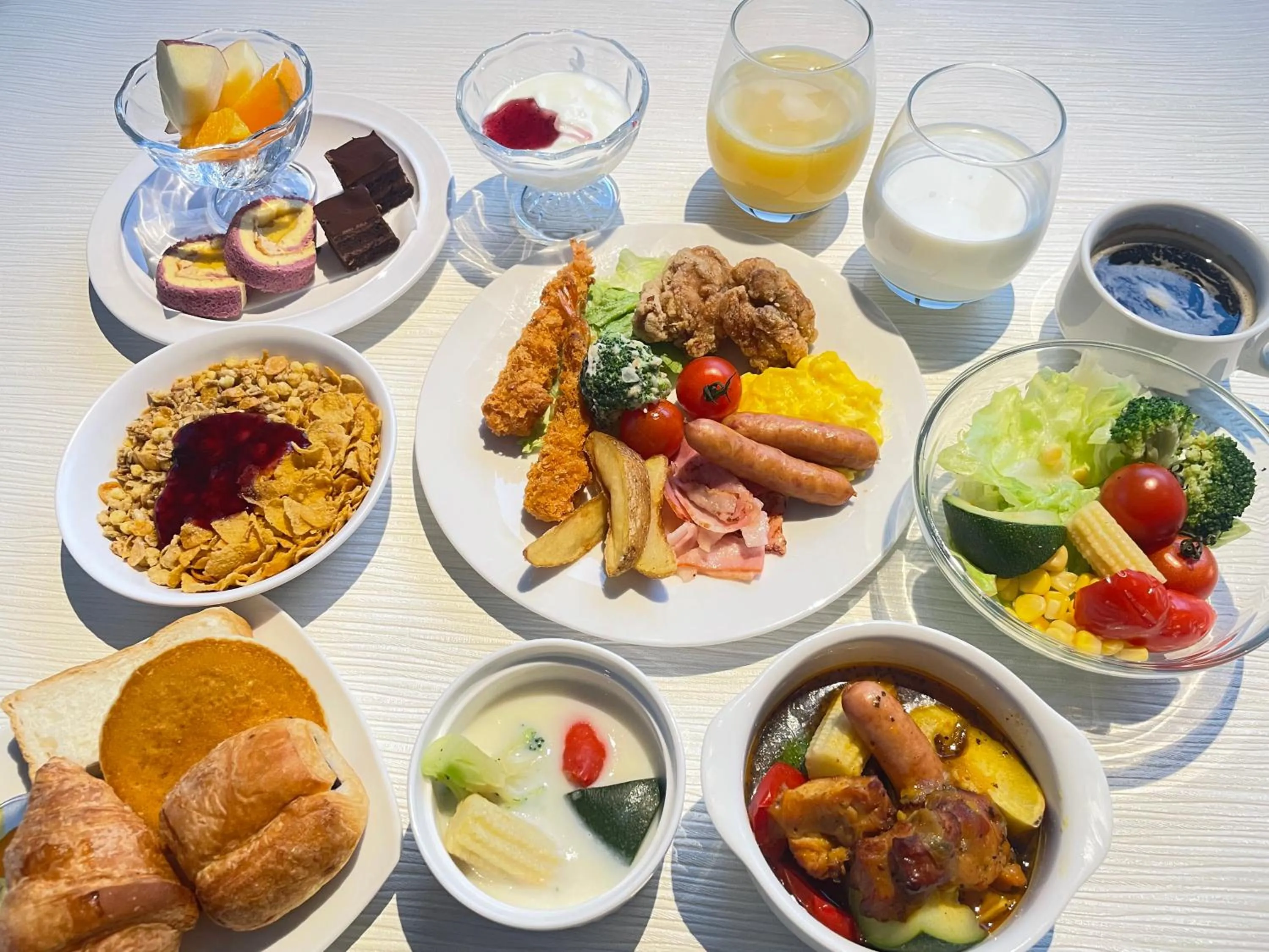 Breakfast in HOTEL AMANEK Asahikawa