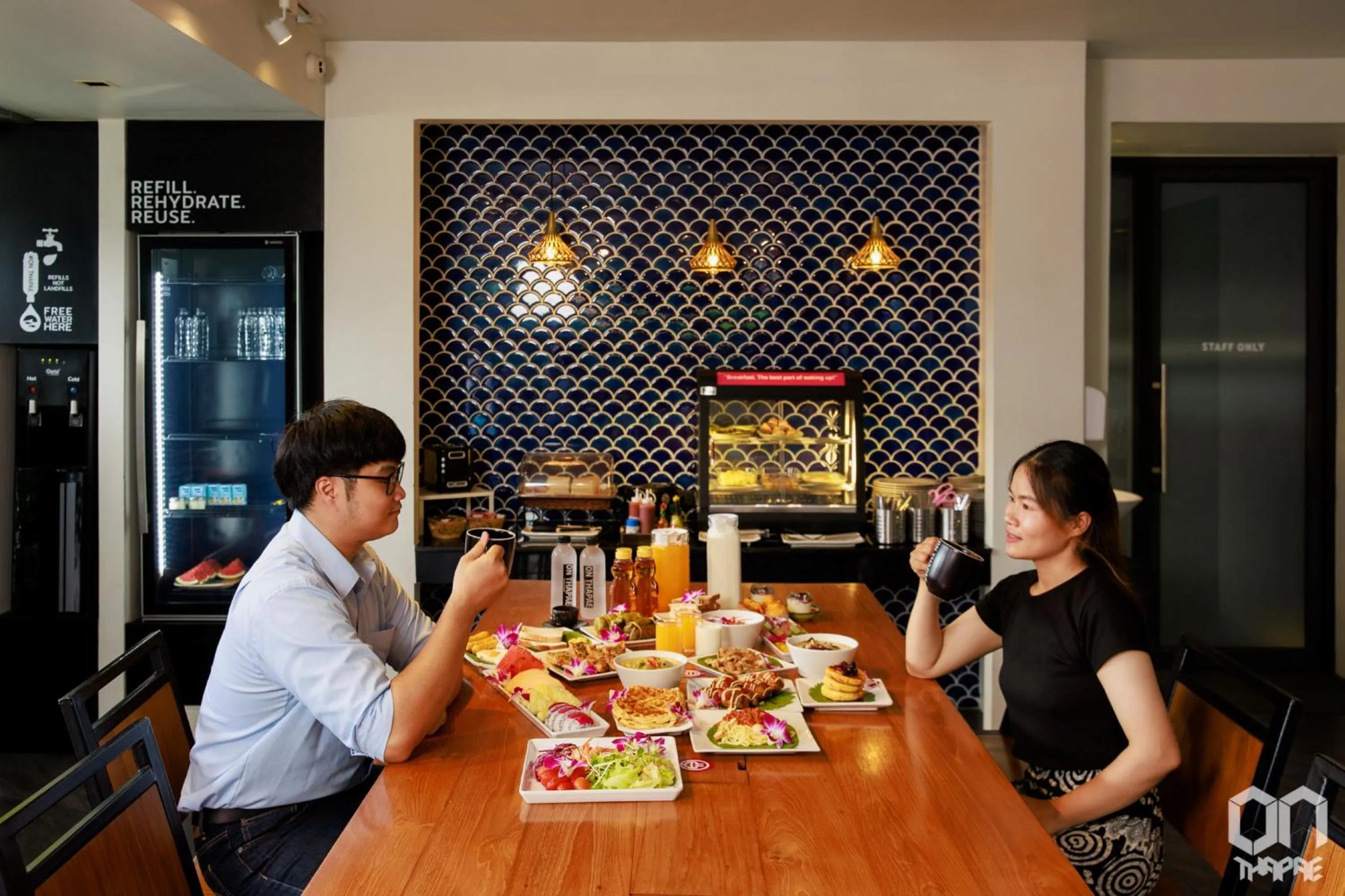 Dining area in ON Thapae Gate Chiangmai