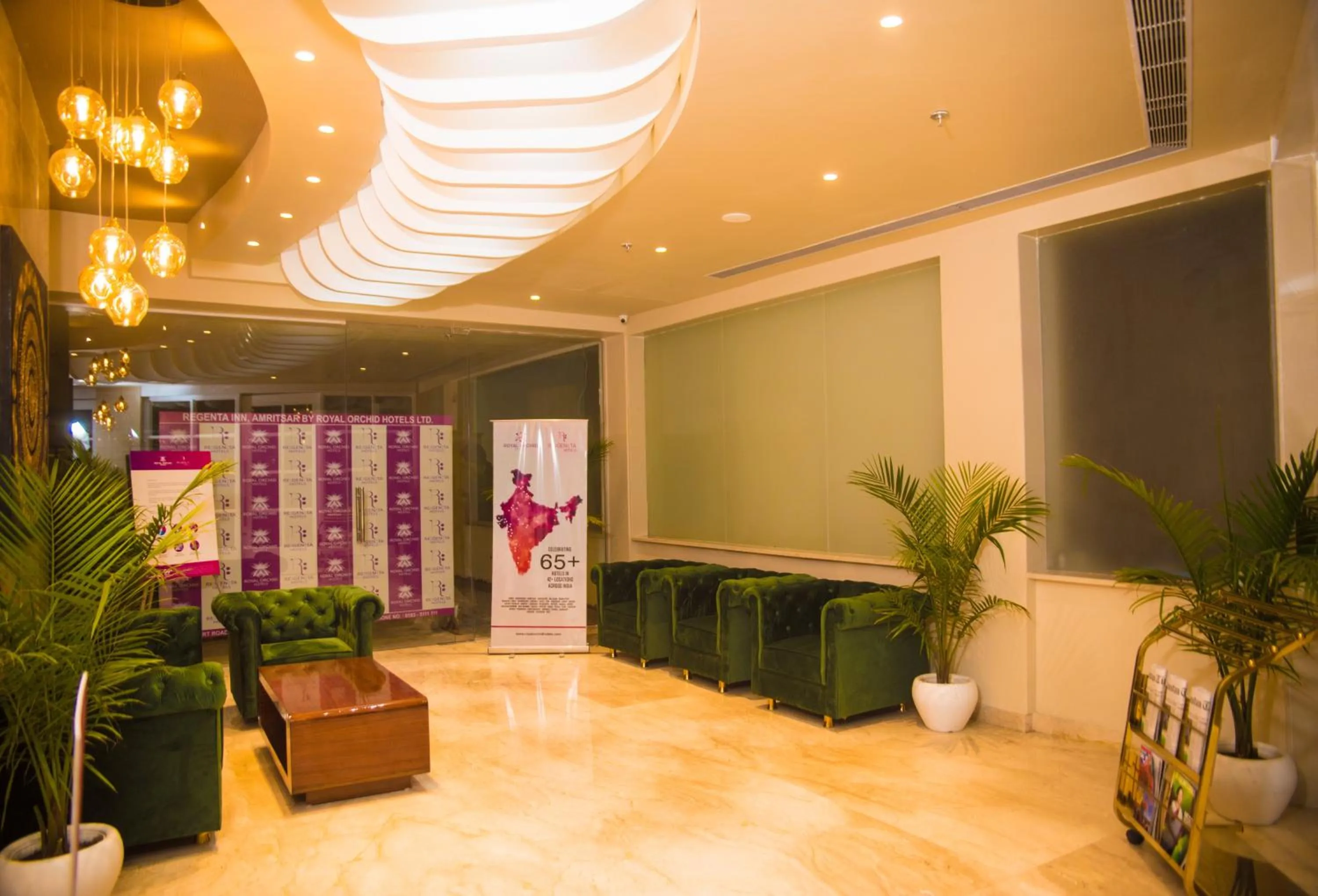 Lobby or reception in Regenta Inn Amristar Airport Road by Royal Orchid Hotels Limited