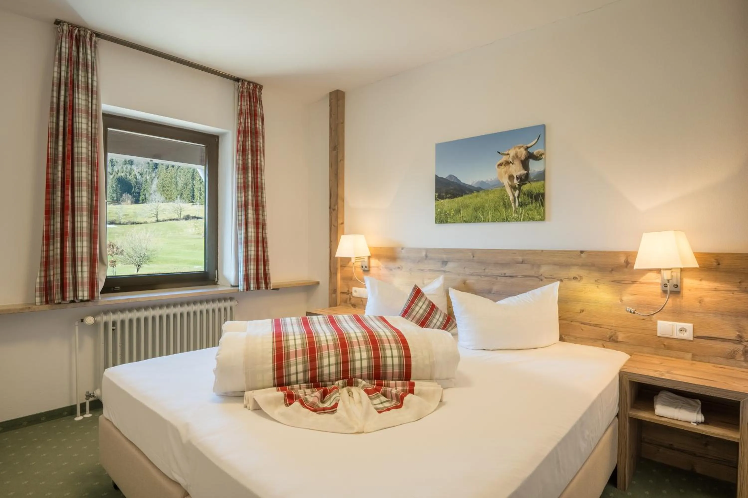 Bed in Landhotel Gockelwirt