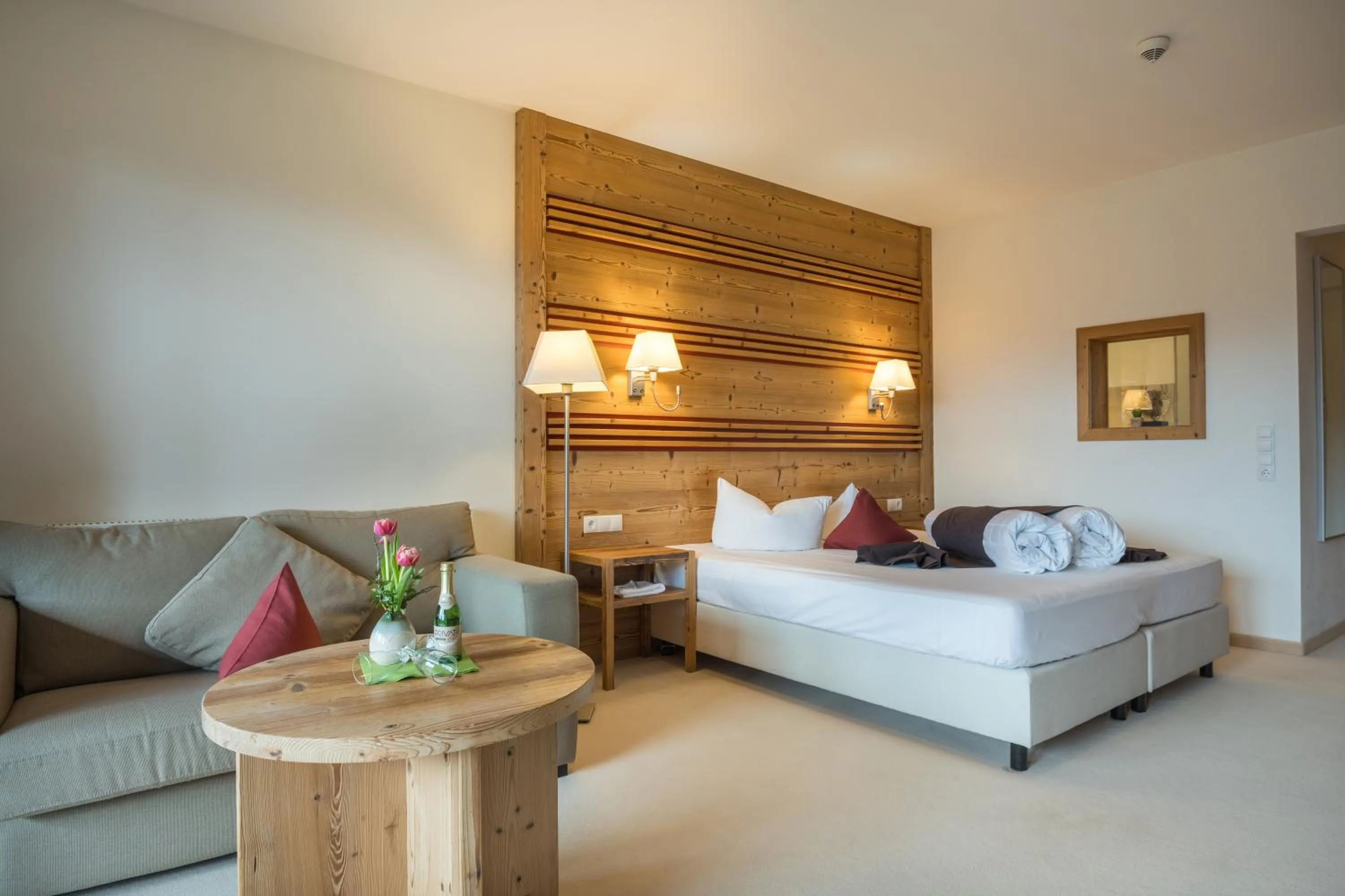 Bed in Landhotel Gockelwirt