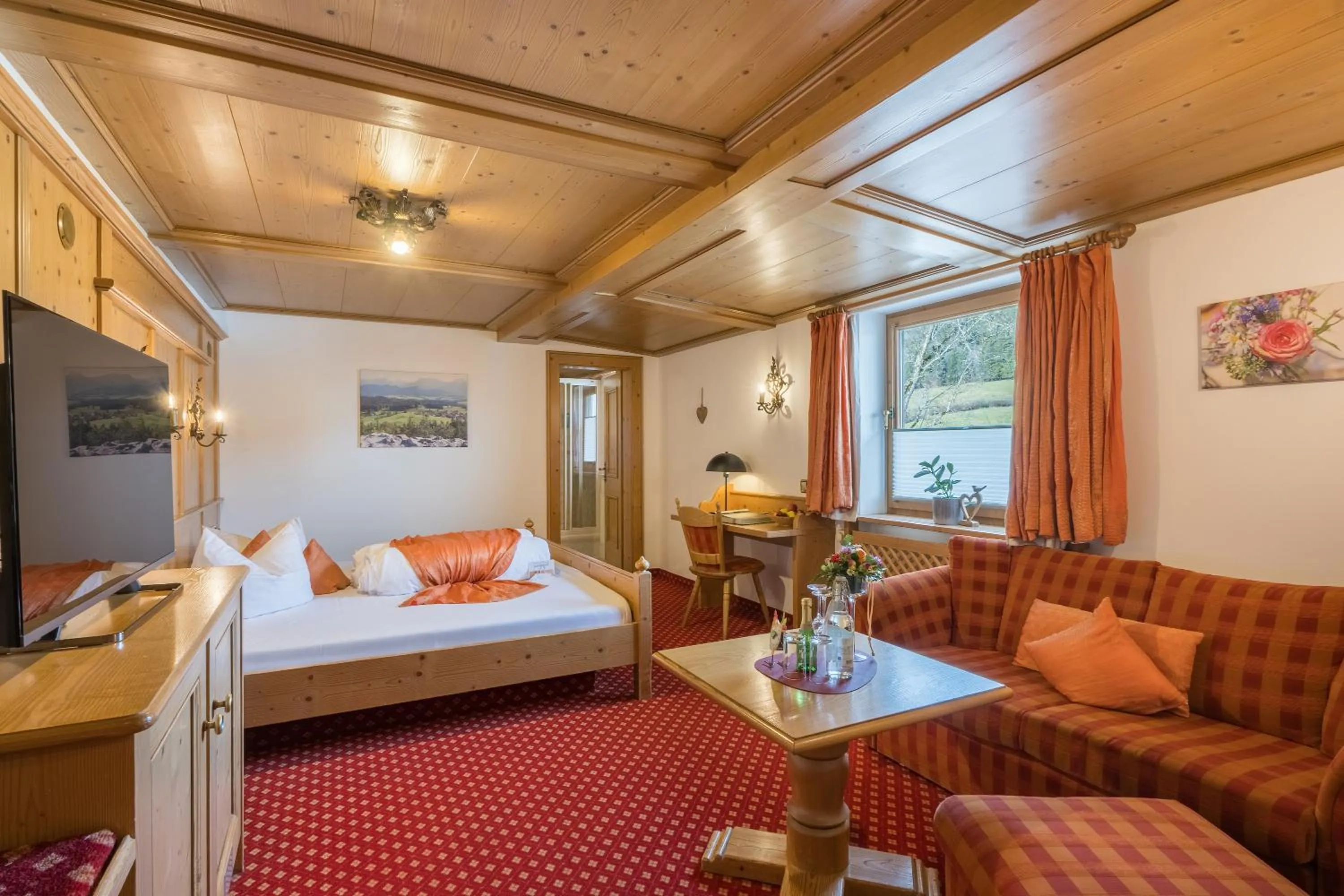 Bed in Landhotel Gockelwirt