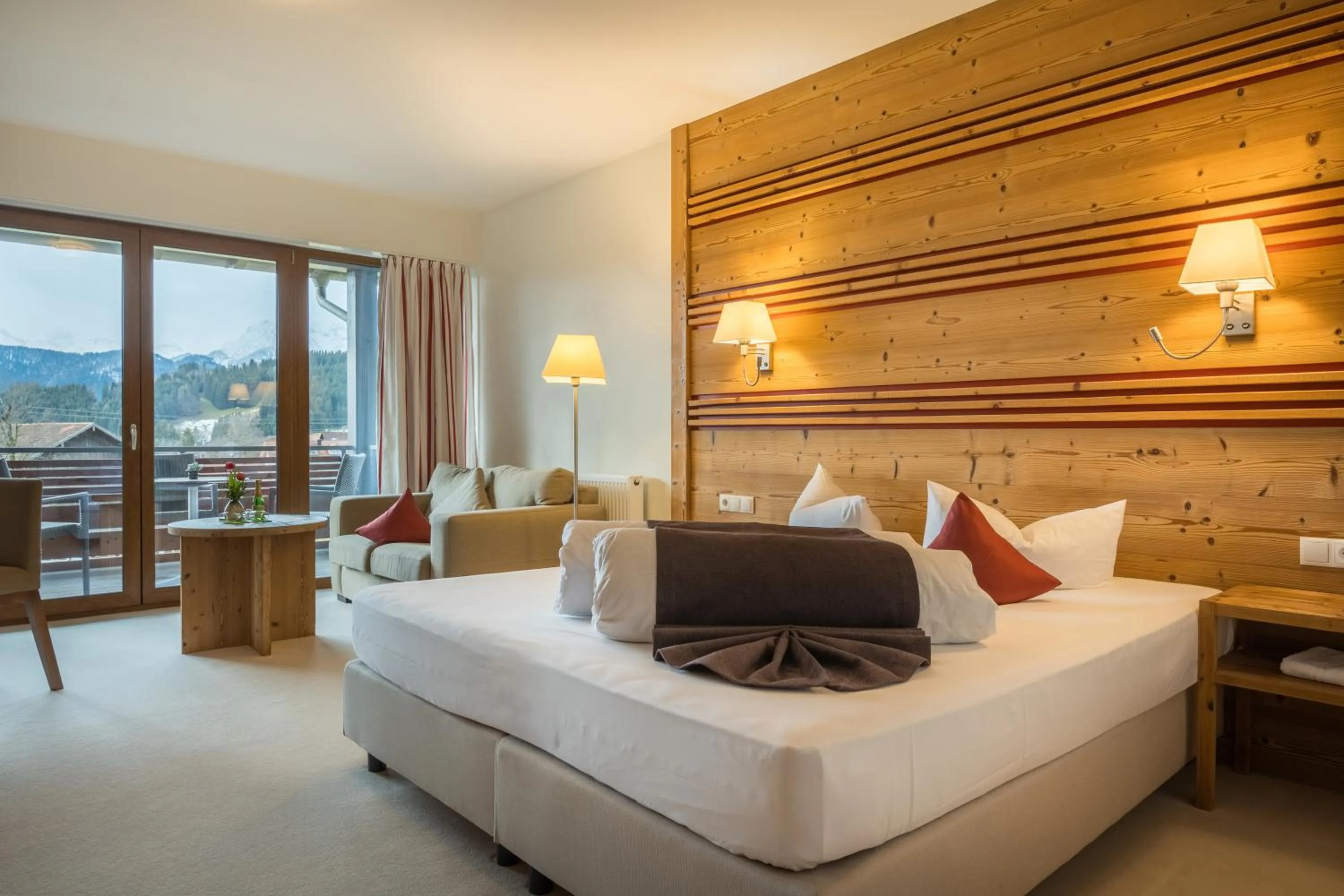 Bed in Landhotel Gockelwirt