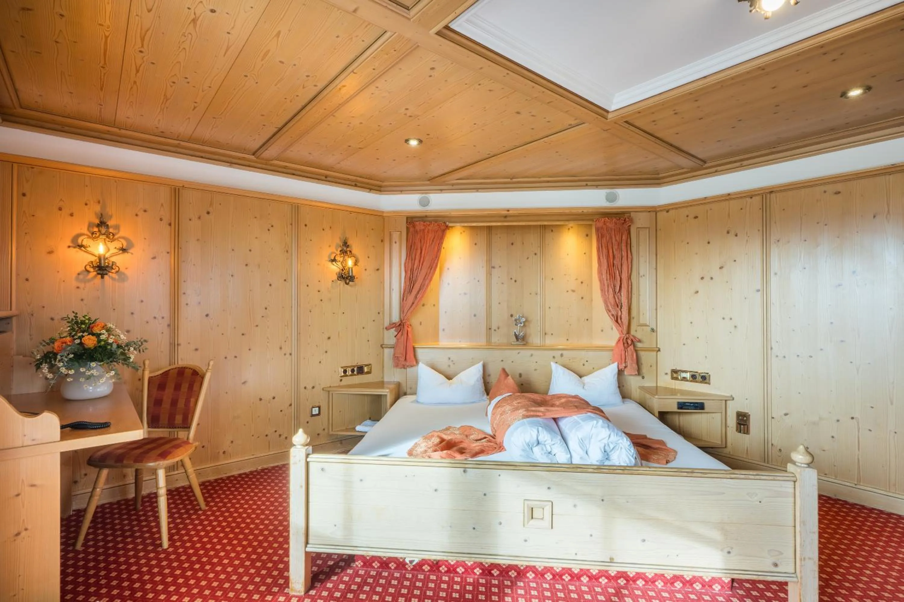 Bed in Landhotel Gockelwirt