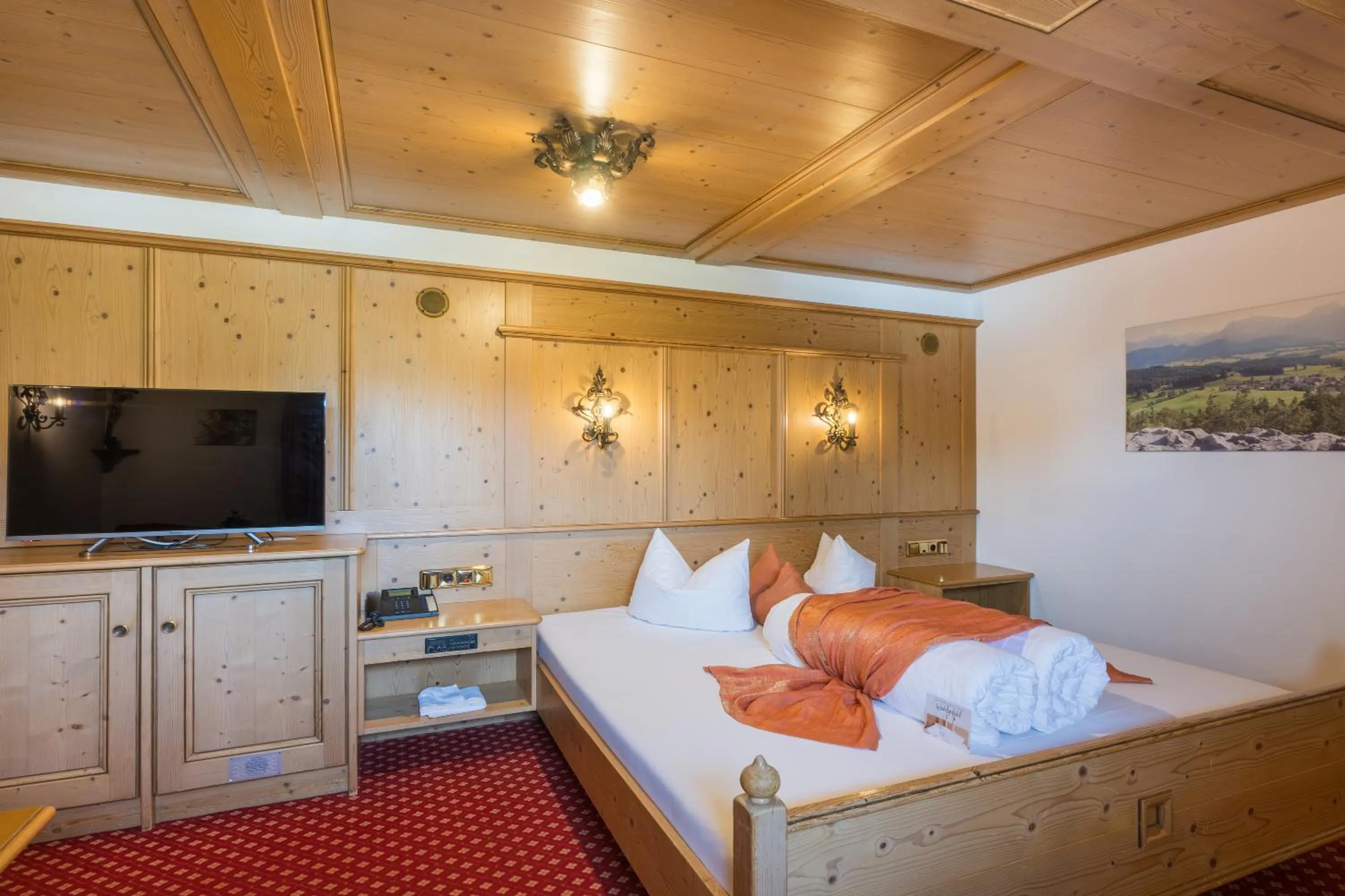 Bed in Landhotel Gockelwirt