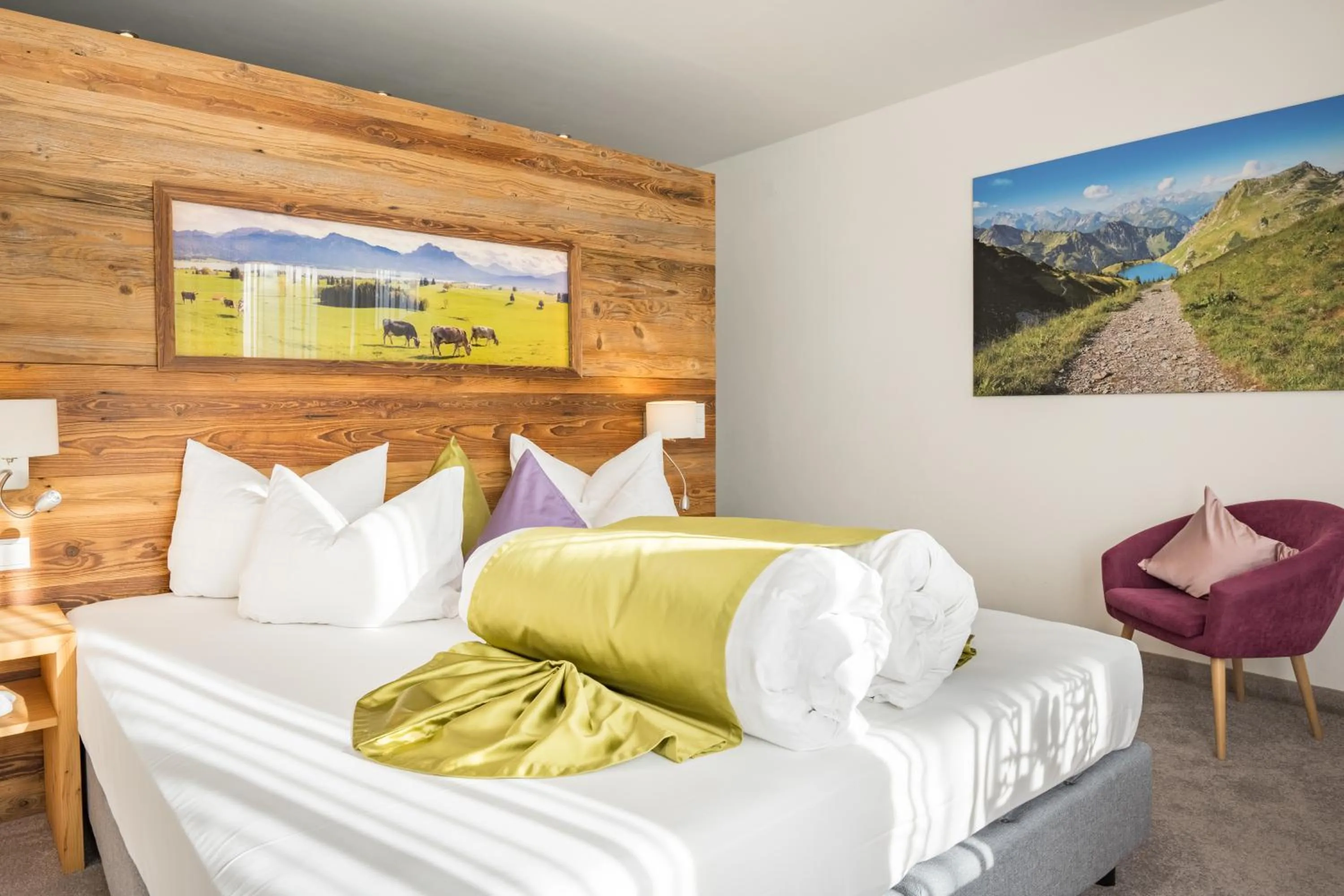 Bed in Landhotel Gockelwirt