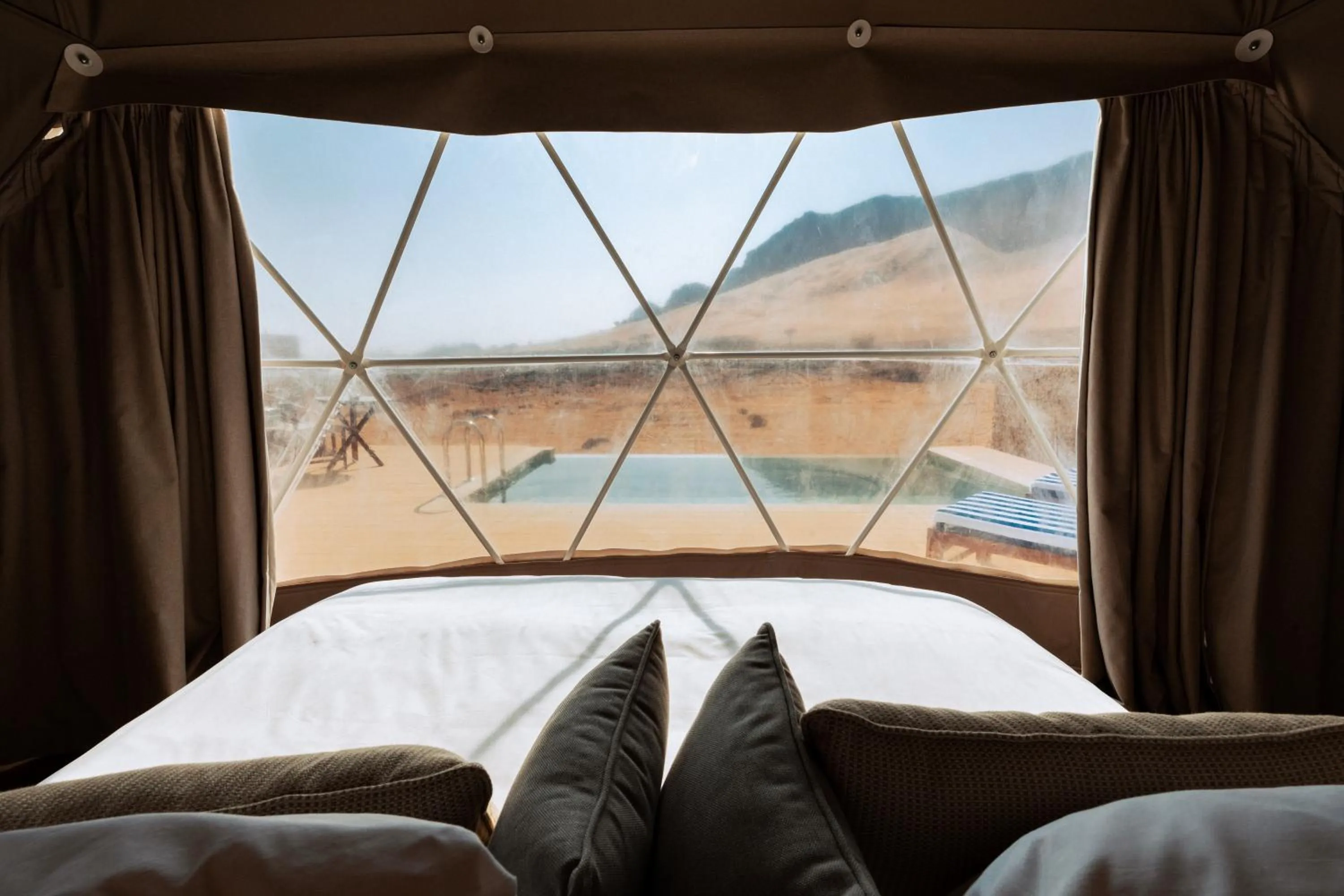 Mountain view, Bed in Moon Retreat by Sharjah Collection