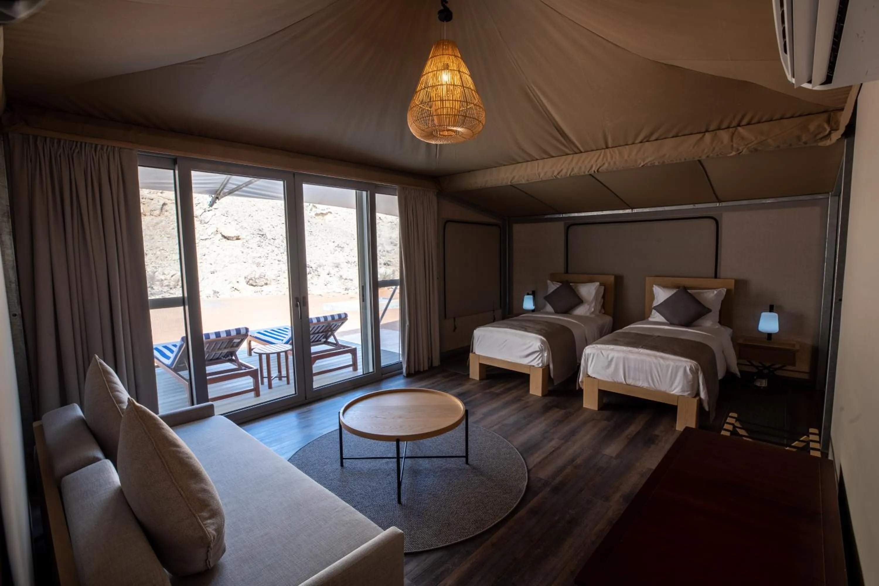 Bedroom, Bed in Moon Retreat by Sharjah Collection