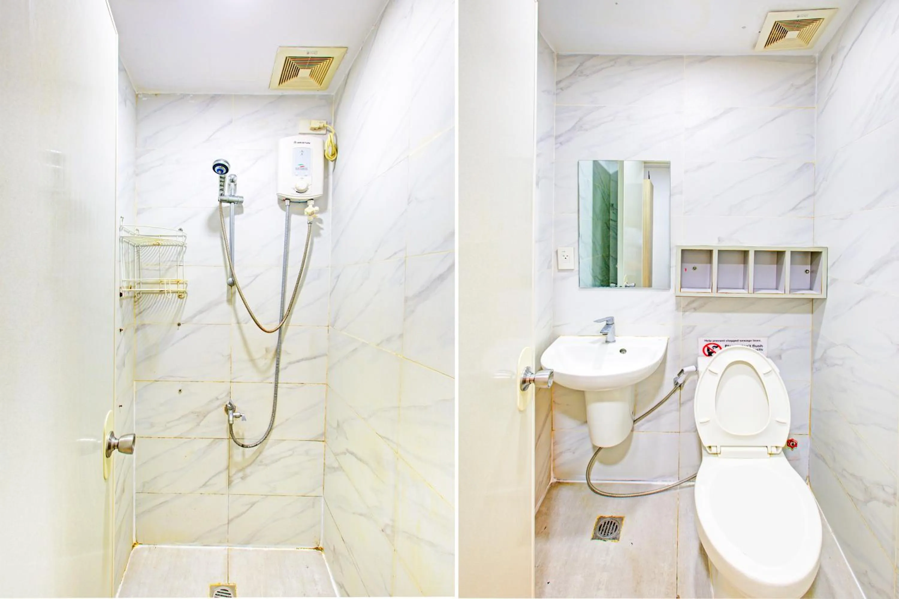 Bathroom in Collection O Metro Manila near University Belt formerly 1318 Residences