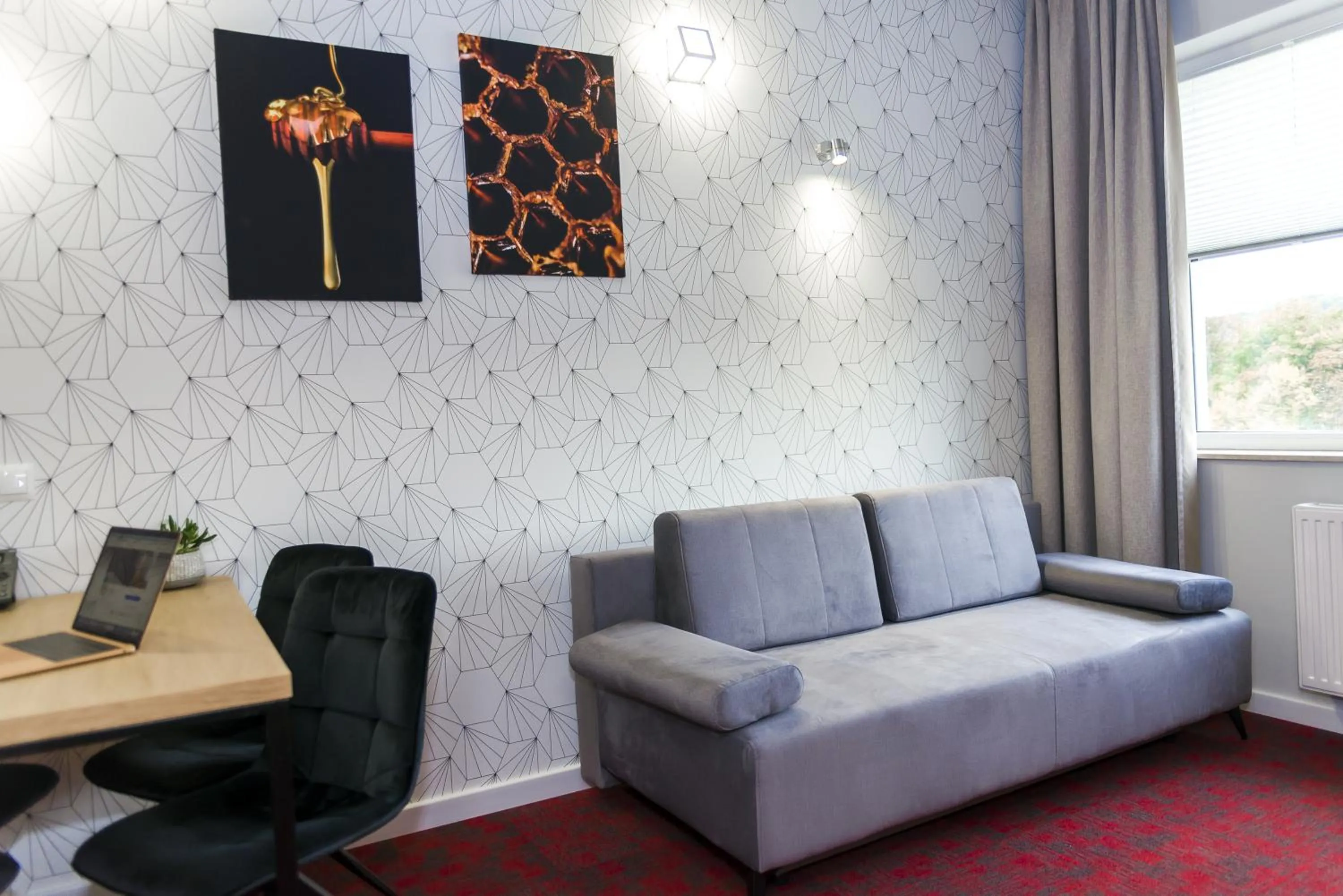 Living room in Hotel 107