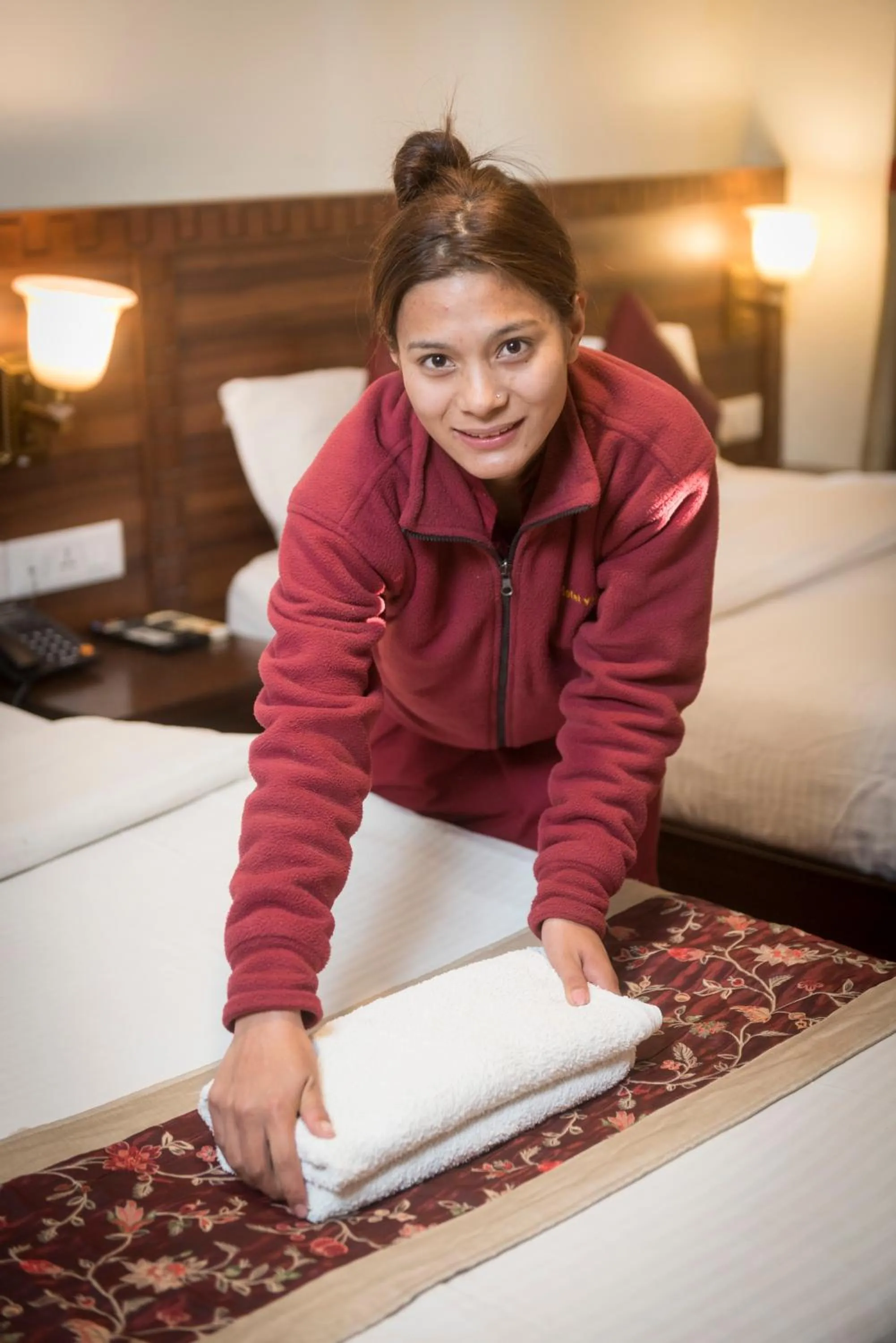 Bed in Hotel Yambu kathmandu