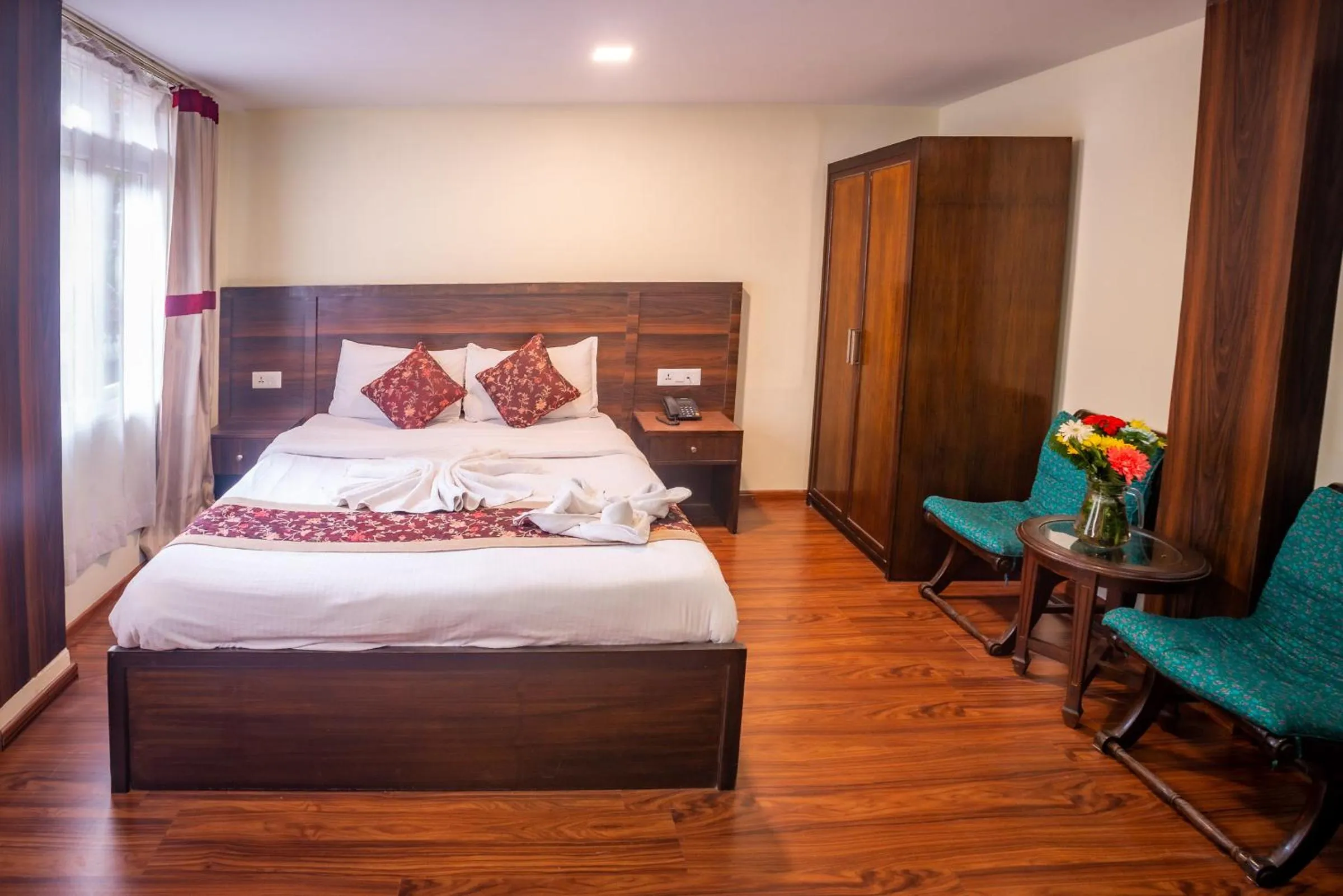 Bed in Hotel Yambu kathmandu