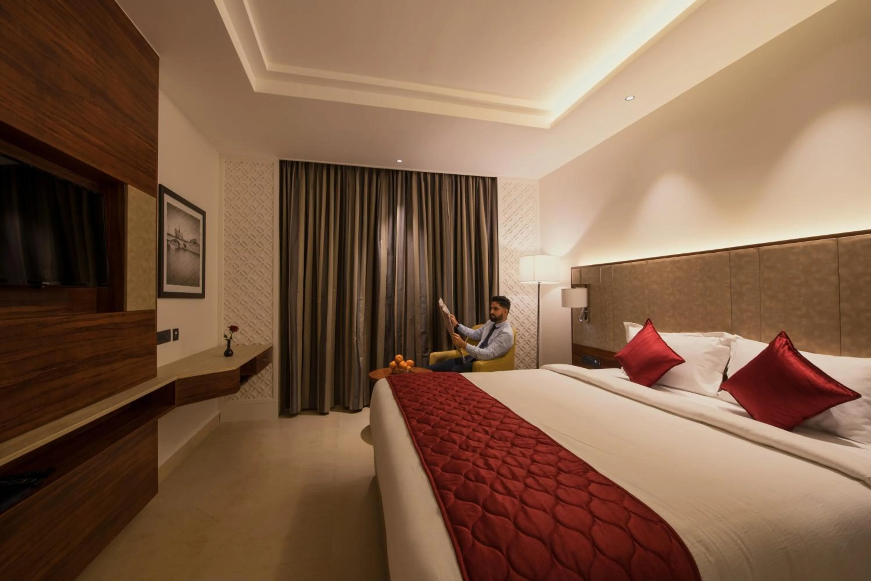 Bedroom, Bed in AARYA MANSION V One Hotel