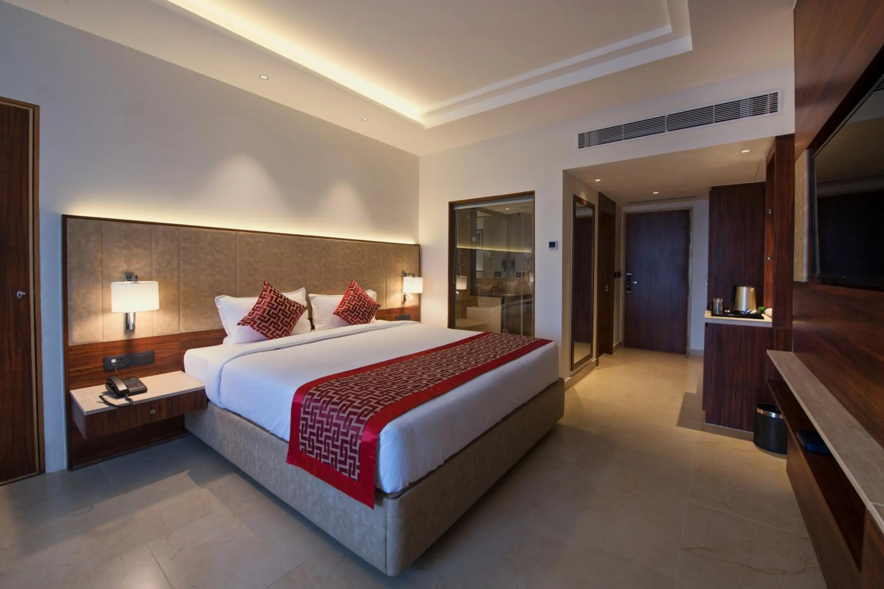Photo of the whole room, Bed in AARYA MANSION V One Hotel