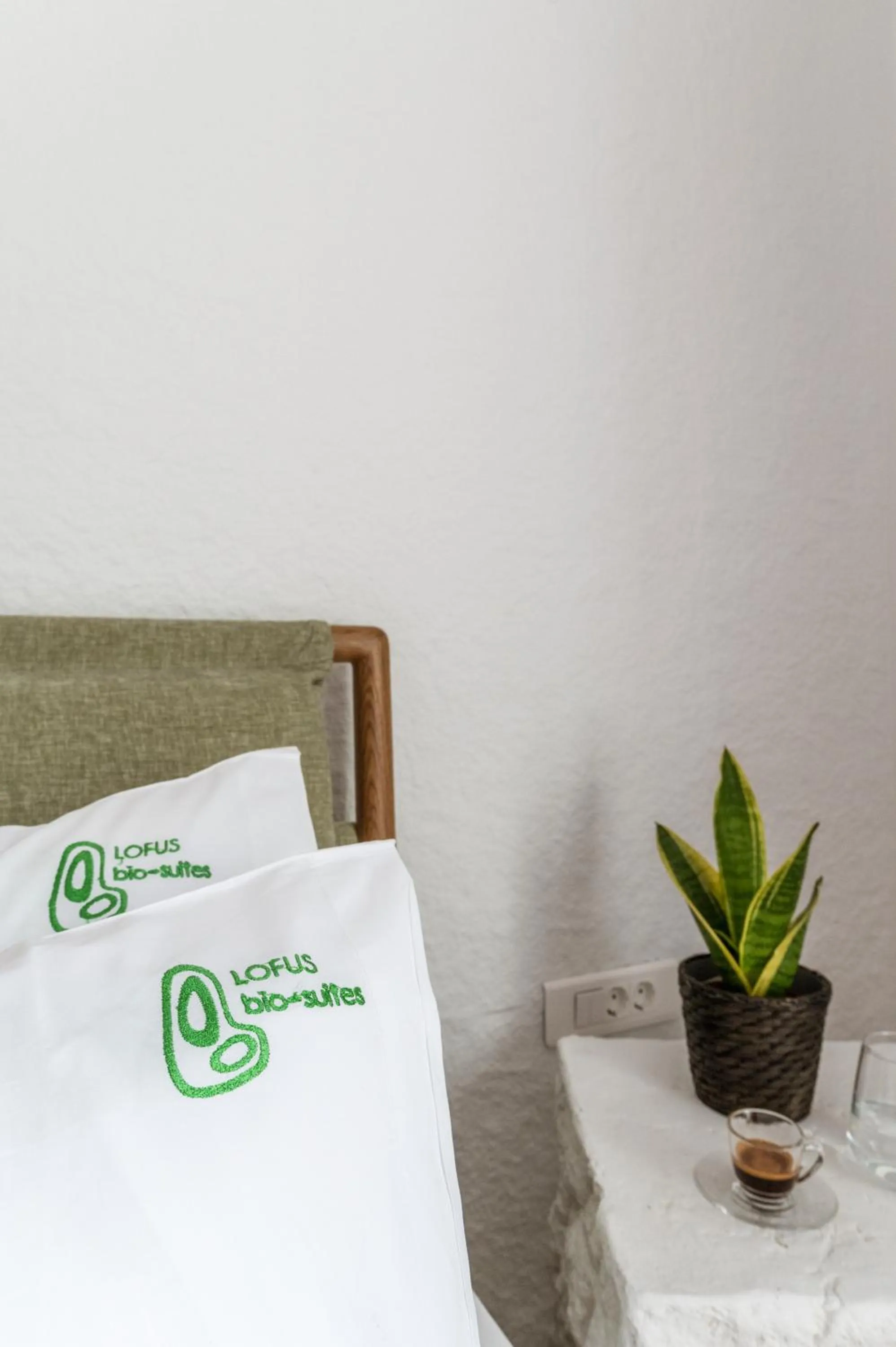 Decorative detail, Bed in LOFUS Bio-Suites