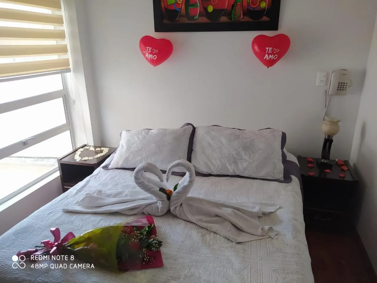 Decorative detail, Bed in Hotel Parque Santander Tunja