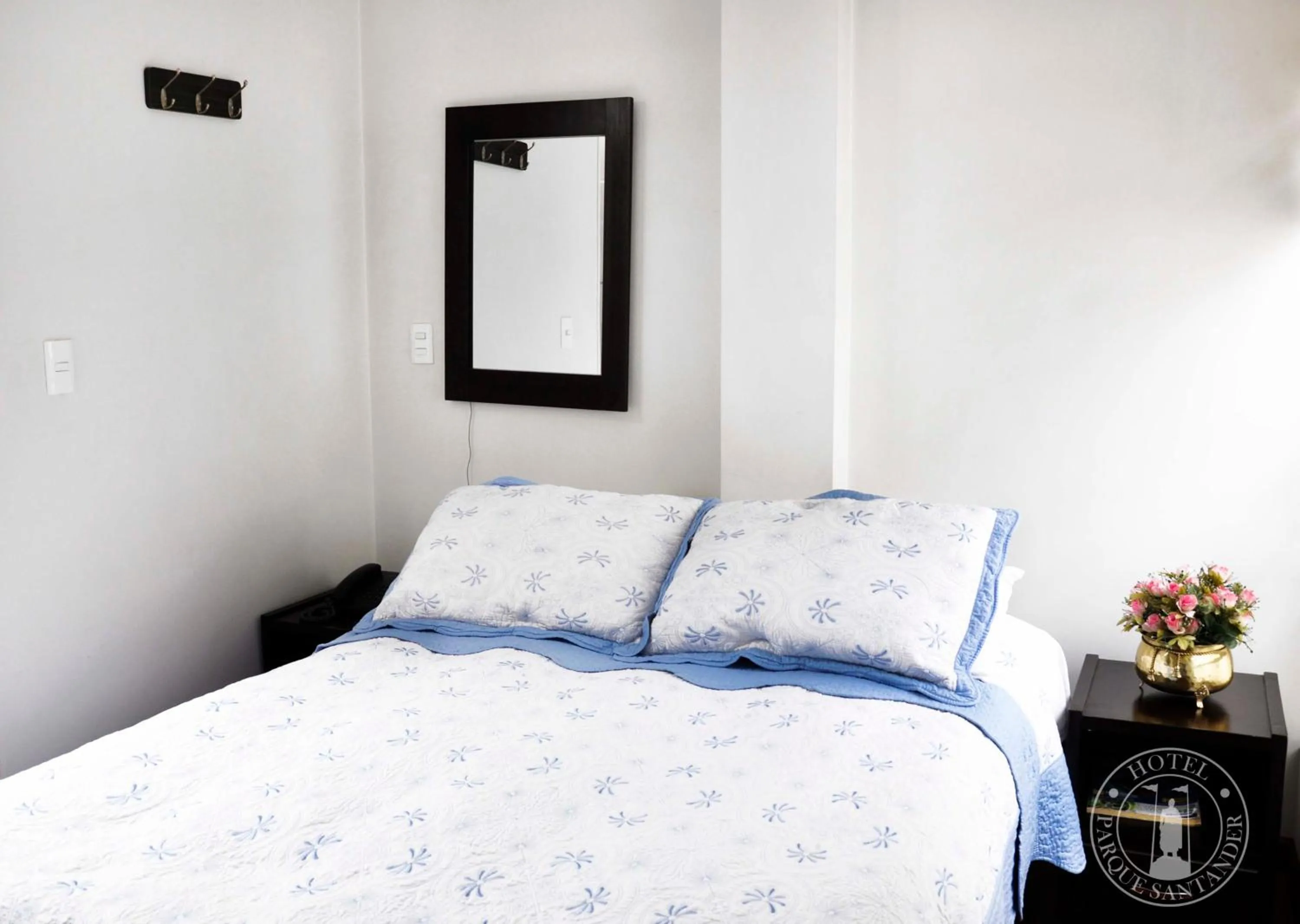 Bed in Hotel Parque Santander Tunja