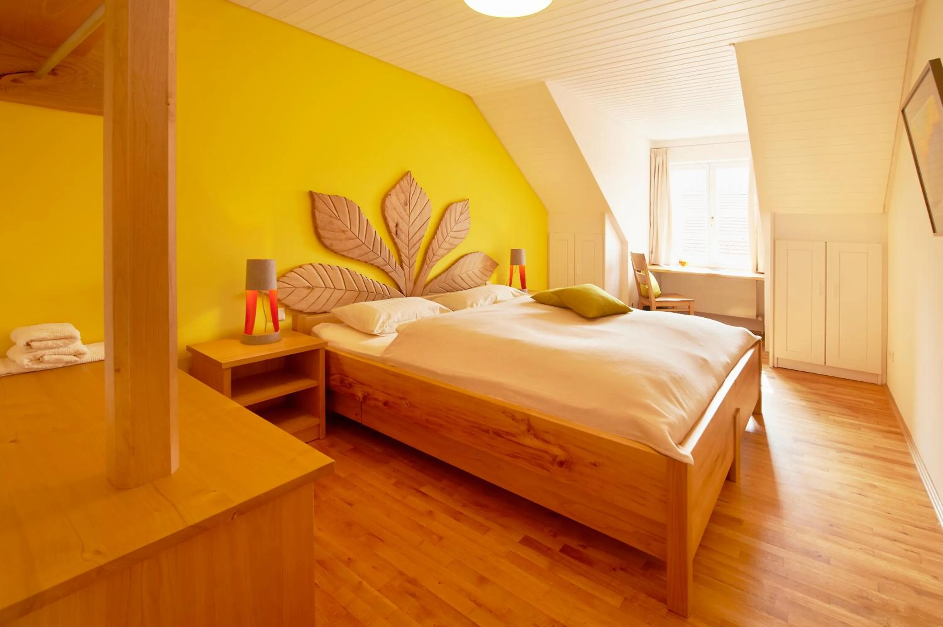 Photo of the whole room, Bed in LindenGut Bio Hotel & Bio Herberge