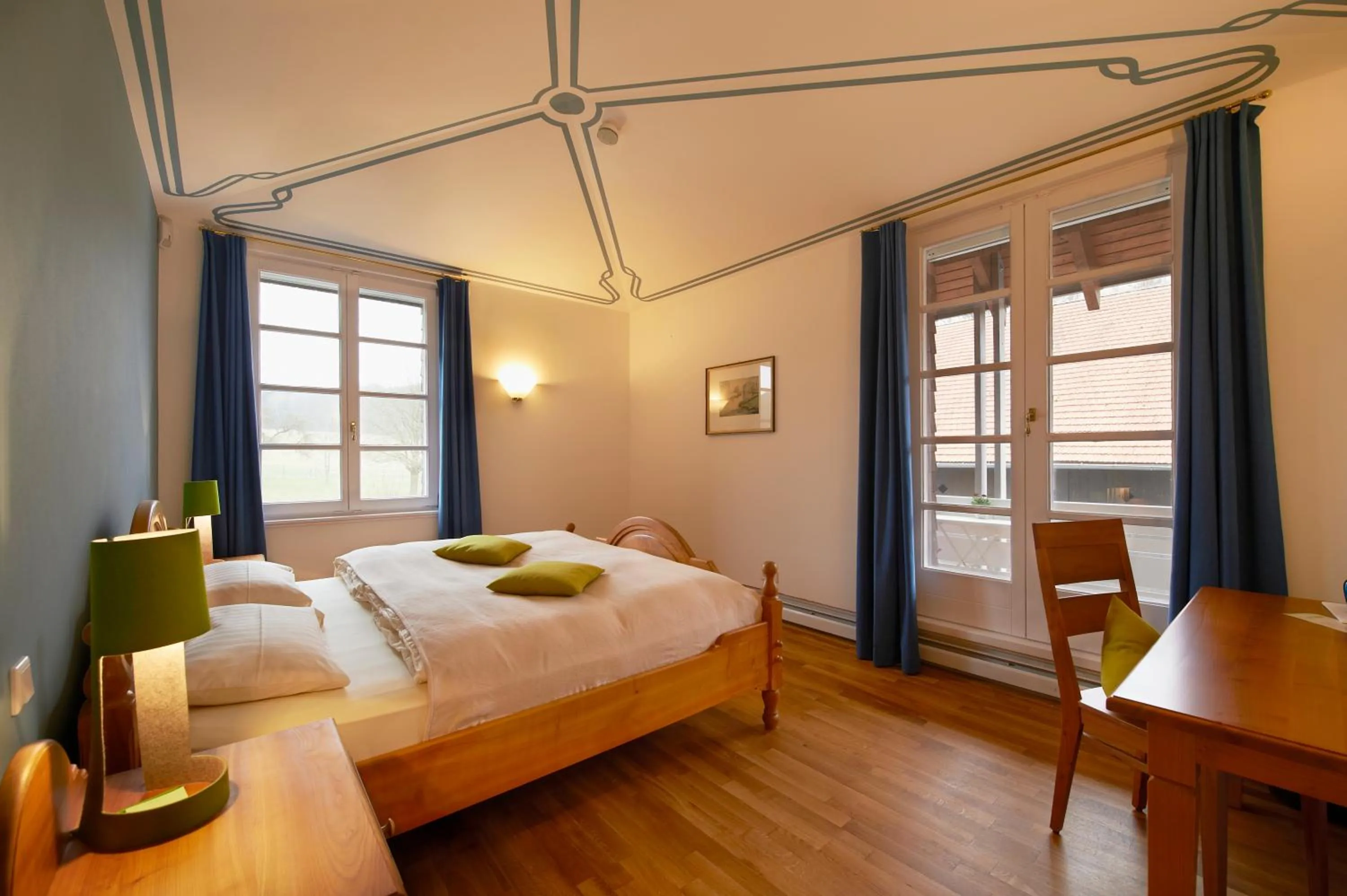 Photo of the whole room, Bed in LindenGut Bio Hotel & Bio Herberge