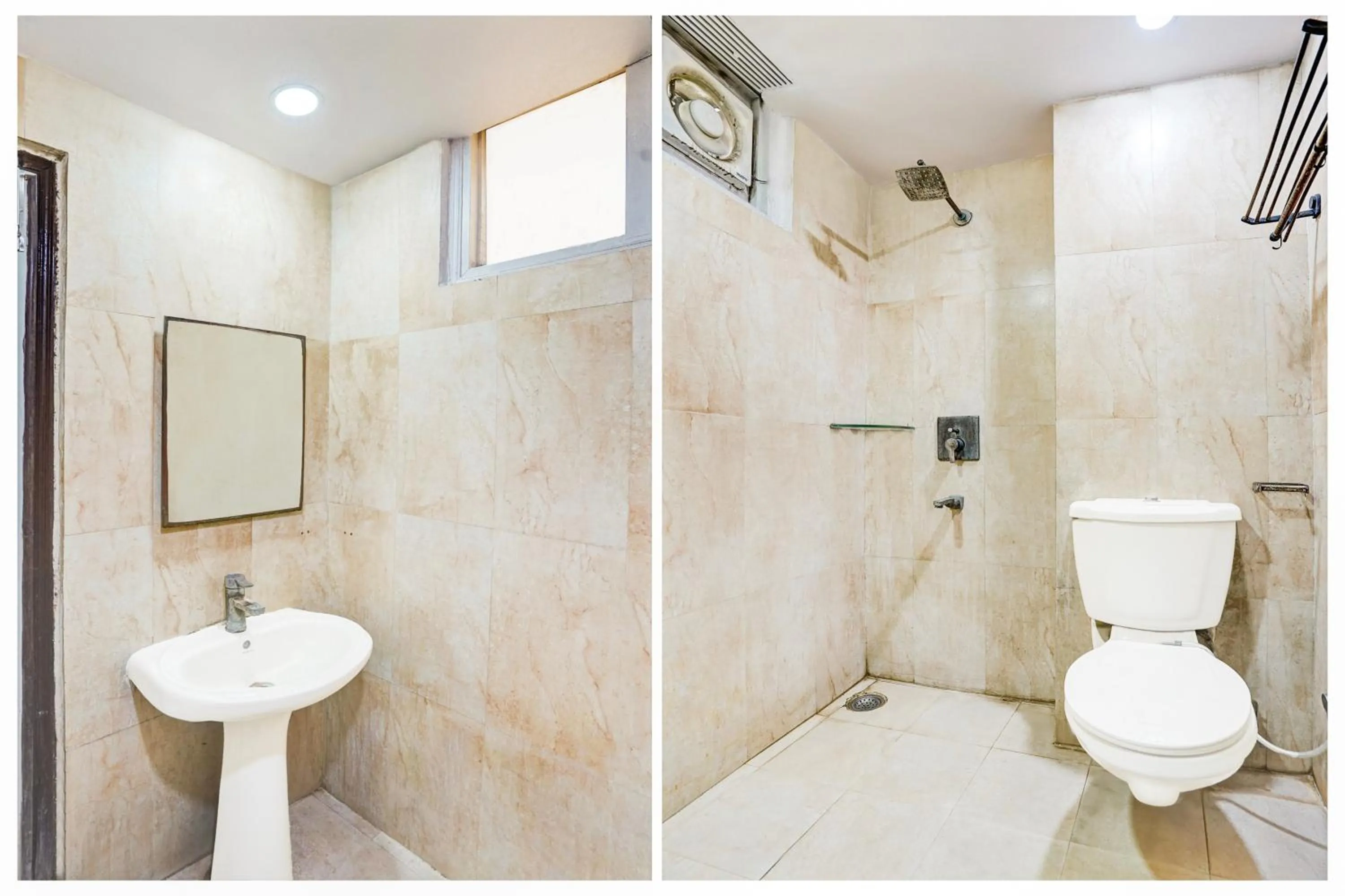 Bathroom in Hotel O Paharganj Near Railway Station Formerly Chand Palace