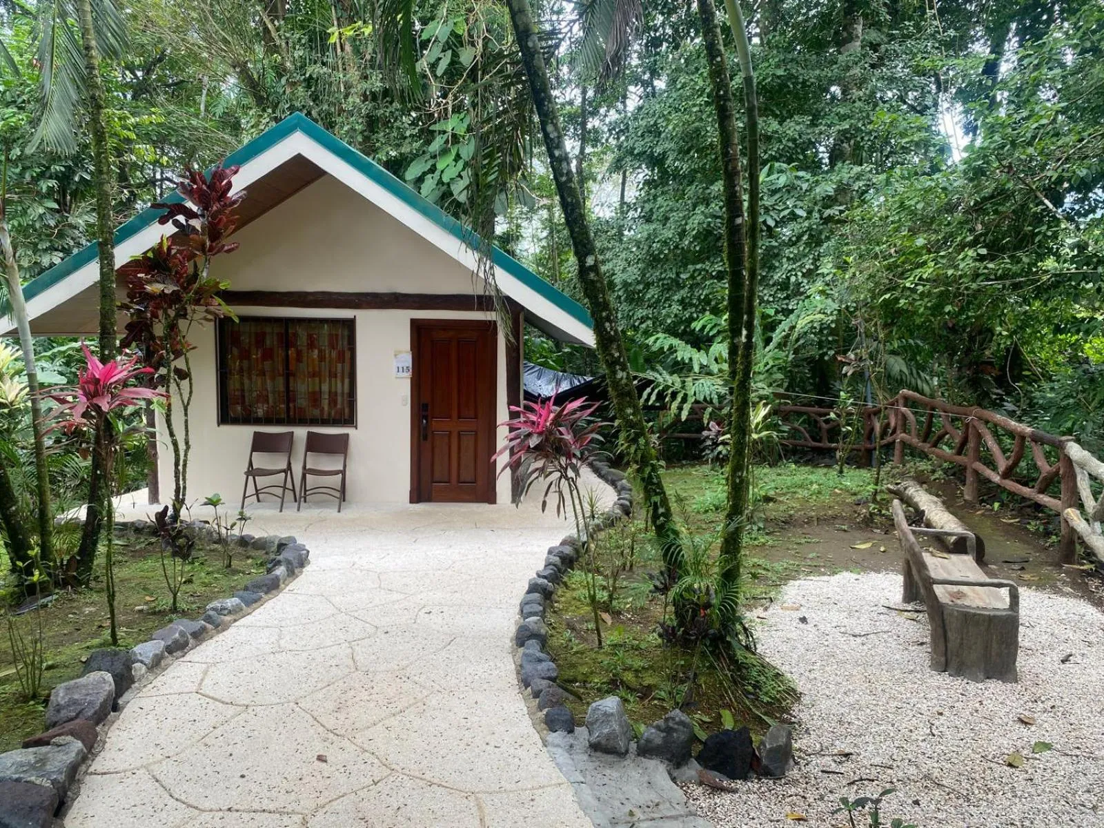 Garden view in Orquideas Boutique Hotel